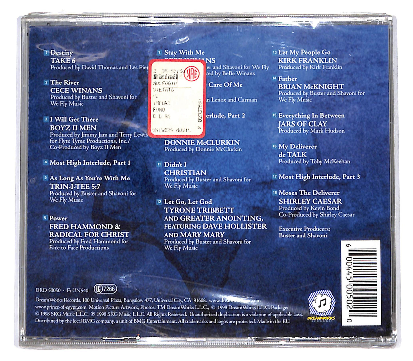 EBOND Various - The Prince Of Egypt (Inspirational) CD CB058304