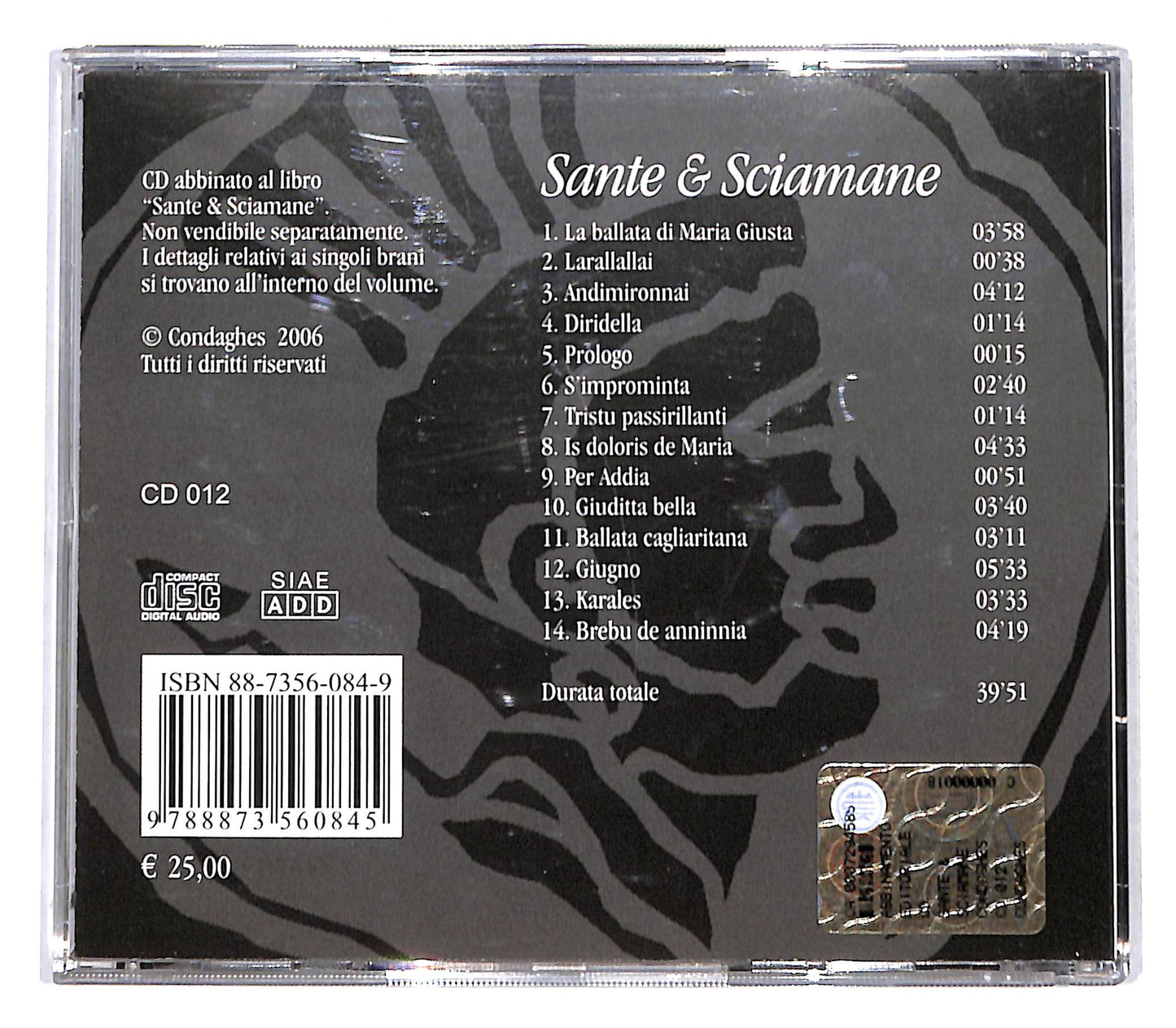 EBOND Clara Murtas - Sante & Sciamane CD CB058326