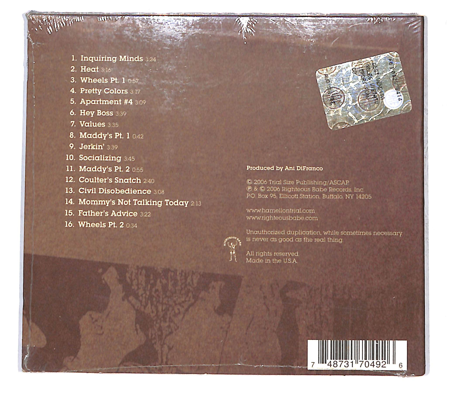 EBOND Hamell On Trial - Songs For Parents Who Enjoy Drugs CD CB058360
