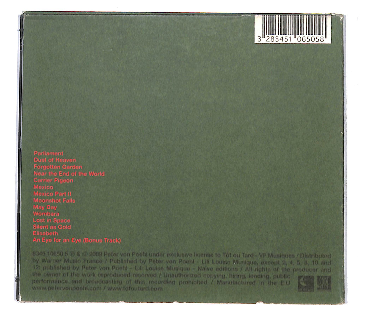 EBOND Peter von Poehl - May Day DIGIPACK CD CB058363