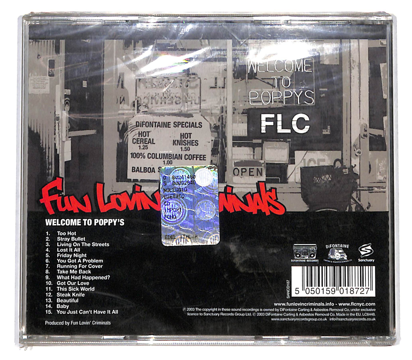 EBOND Fun Lovin' Criminals - Welcome To Poppy's CD CB058517