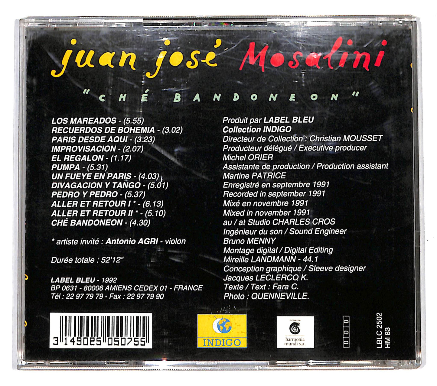 EBOND Juan Jose Mosalini - Che Bandoneon CD CB059452