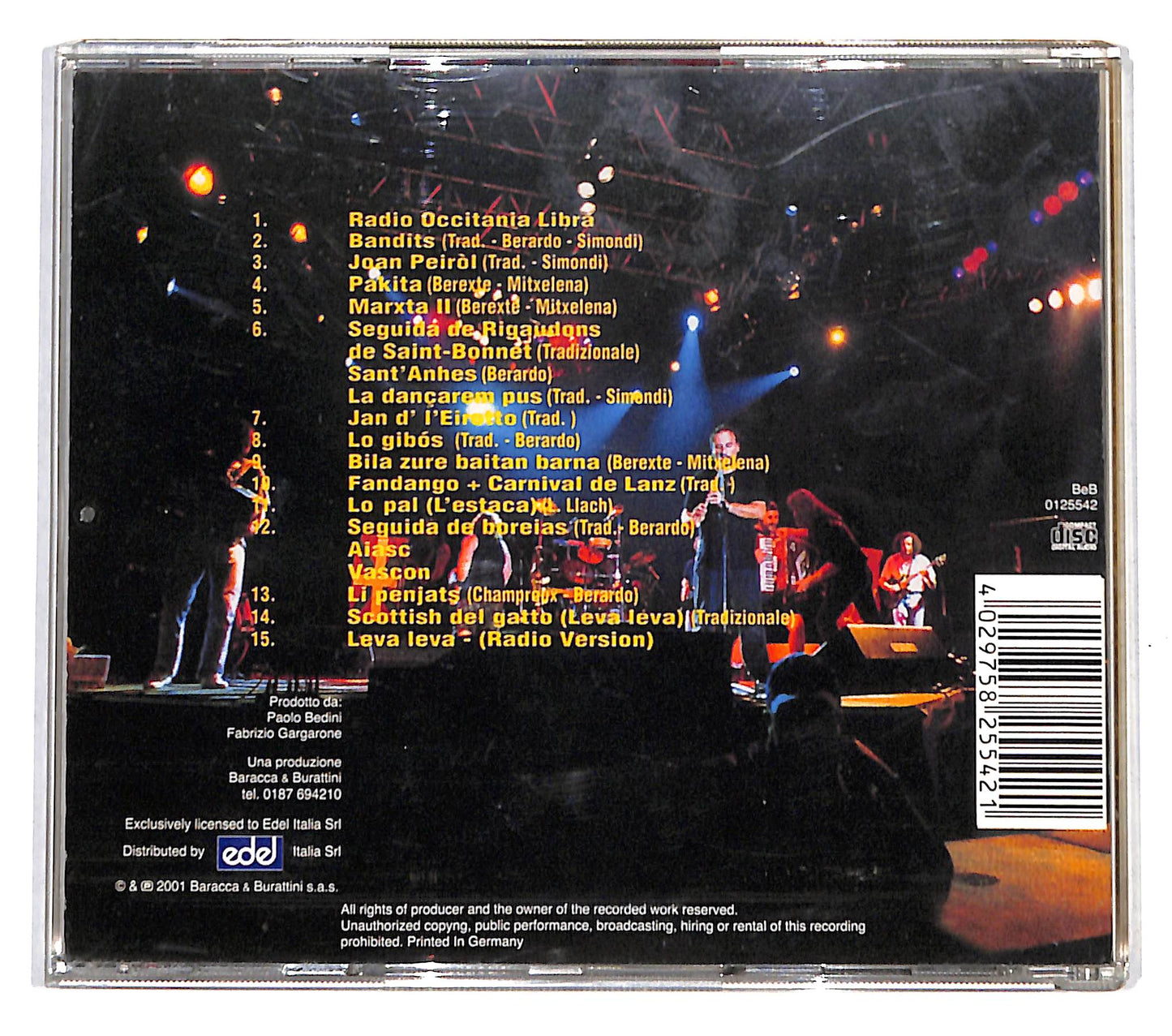 EBOND Lou Dalfin & Sustraia - Radio Occitania Libra CD CB059461