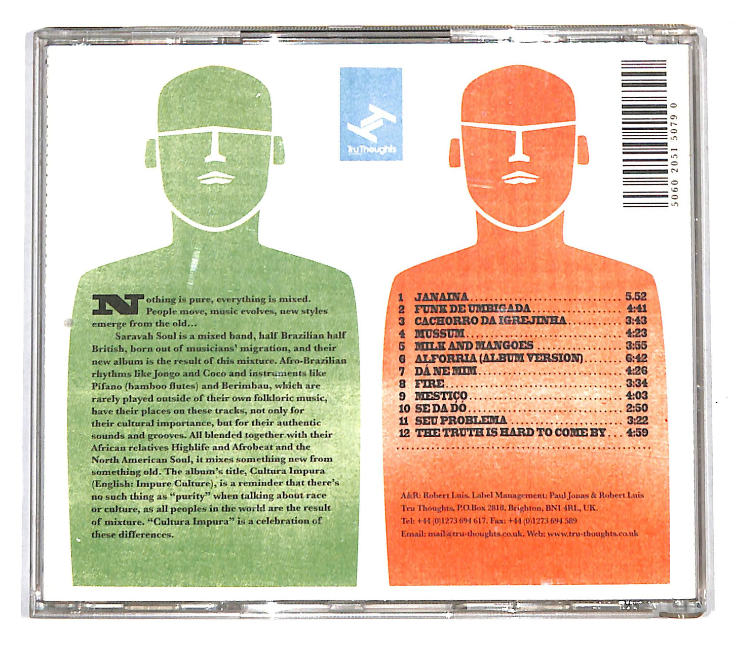 EBOND Saravah Soul - Cultura Impura CD CB060109