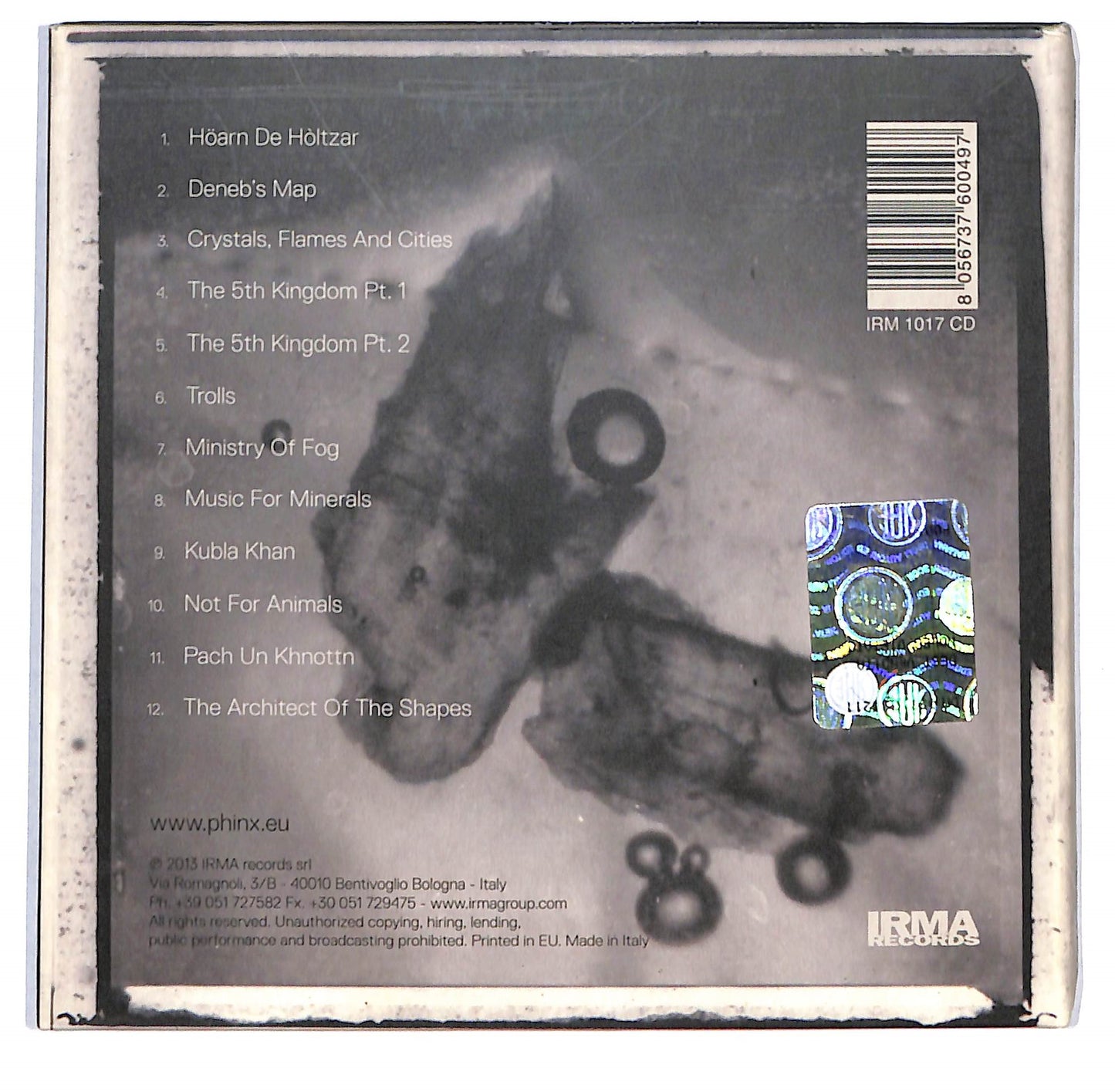 EBOND Phinx - Holtzar DIGIPACK CD CB060134