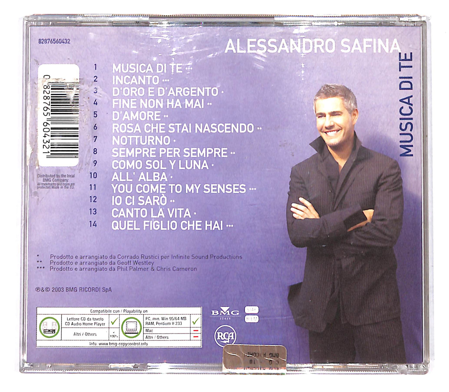 EBOND Alessandro Safina - Musica Di Te CD CB060143