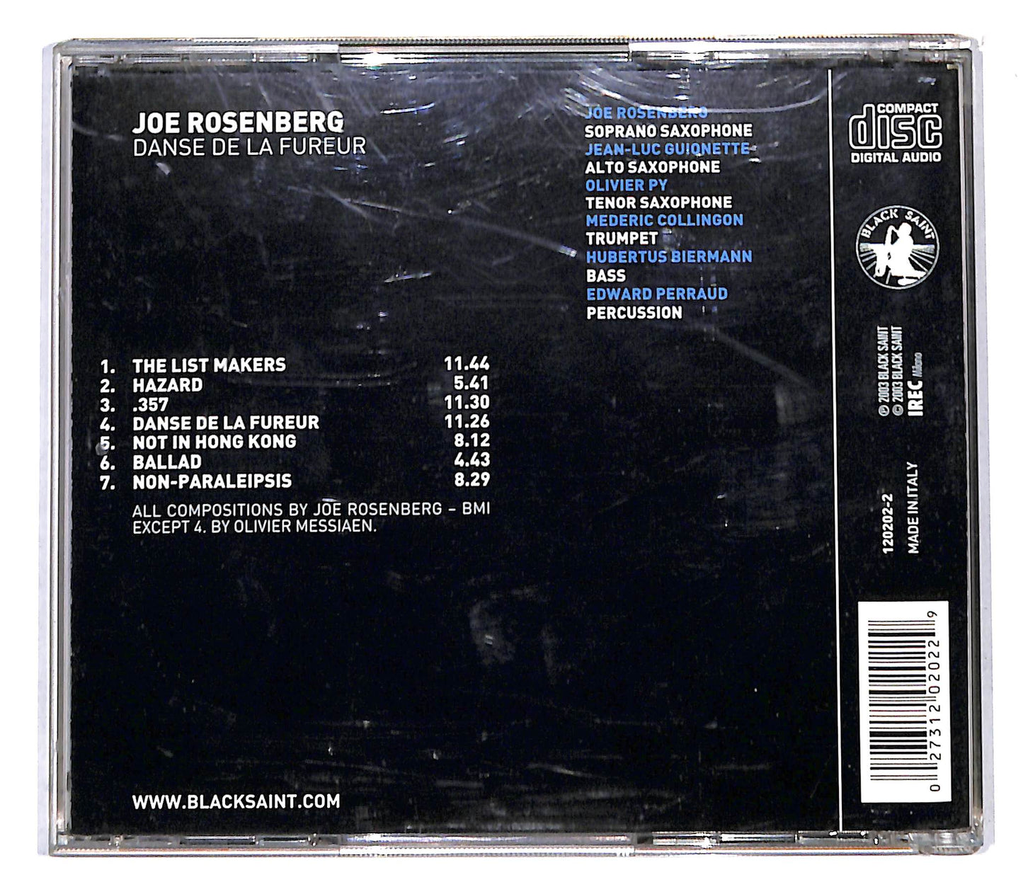 EBOND Joe Rosenberg - Danse De La Fureur CD CB060163