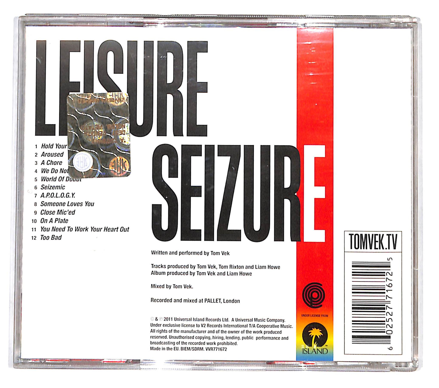 EBOND Tom Vek - Leisure Seizure CD CB060221