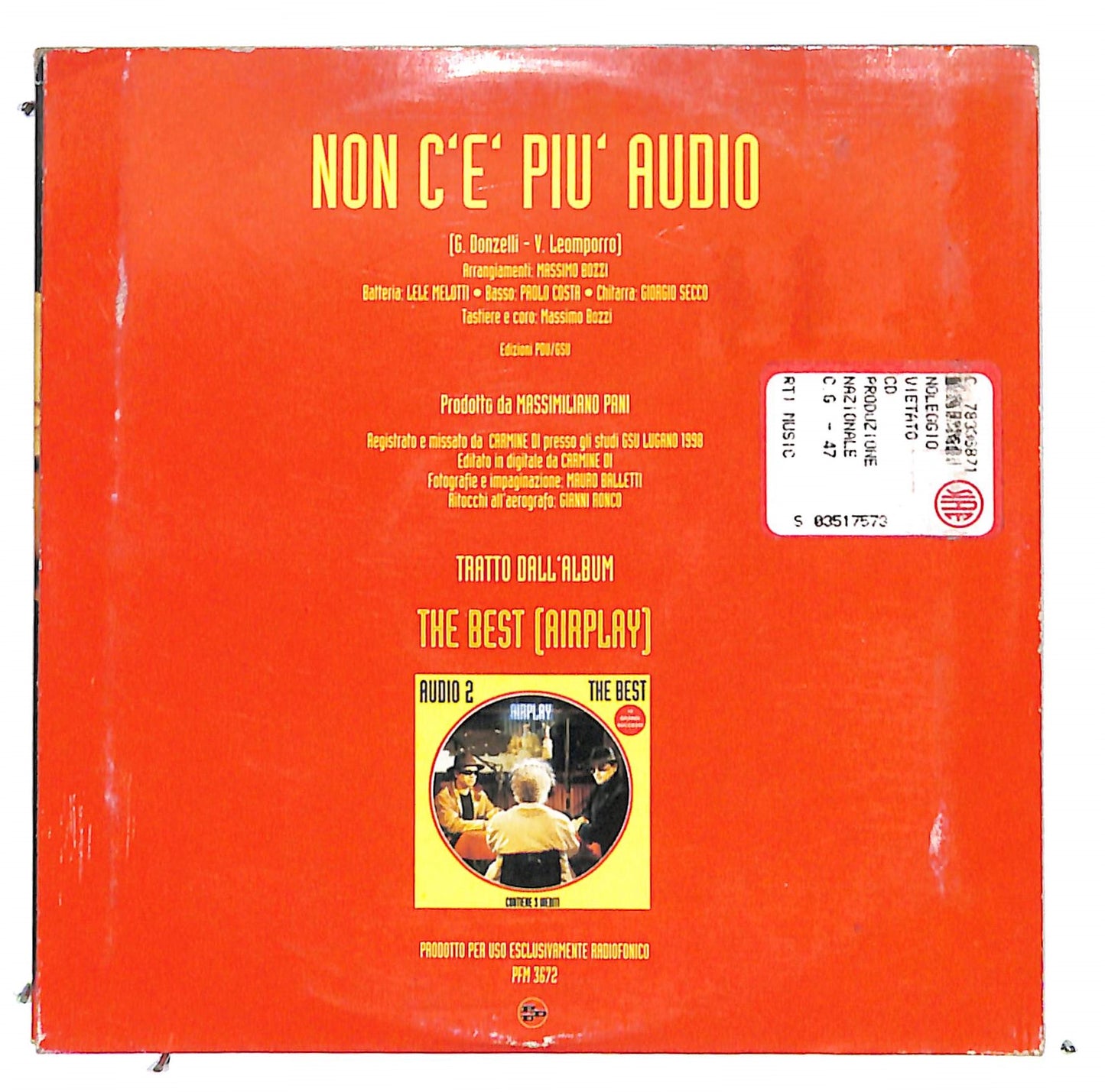 EBOND Audio 2 - Non C'E' Piu' Audio - Speciale Radio CD CB060233