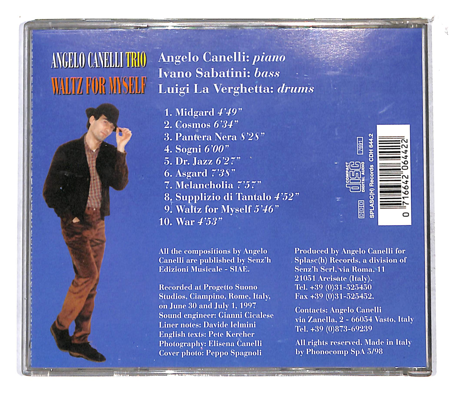 EBOND Angelo Canelli Trio - Waltz For Myself CD CB060467