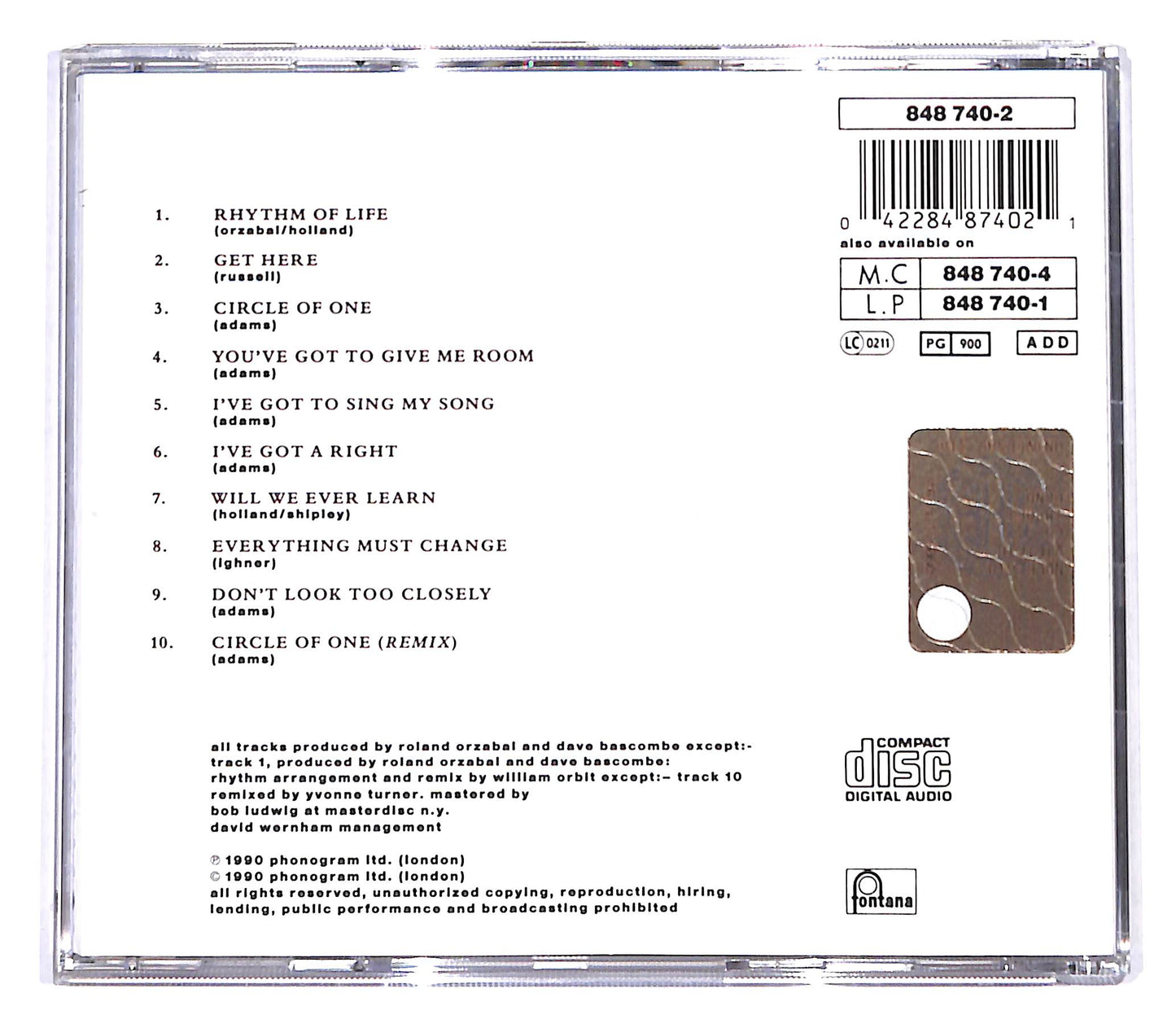 EBOND Oleta Adams - Circle Of One CD CB060920