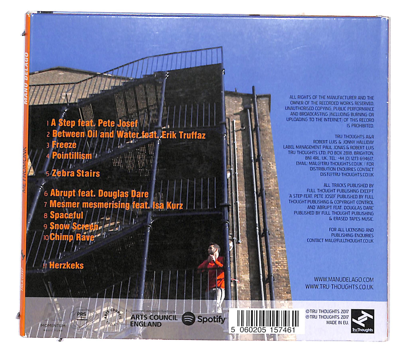 EBOND Manu Delago - Metromonk DIGIPACK CD CB060962