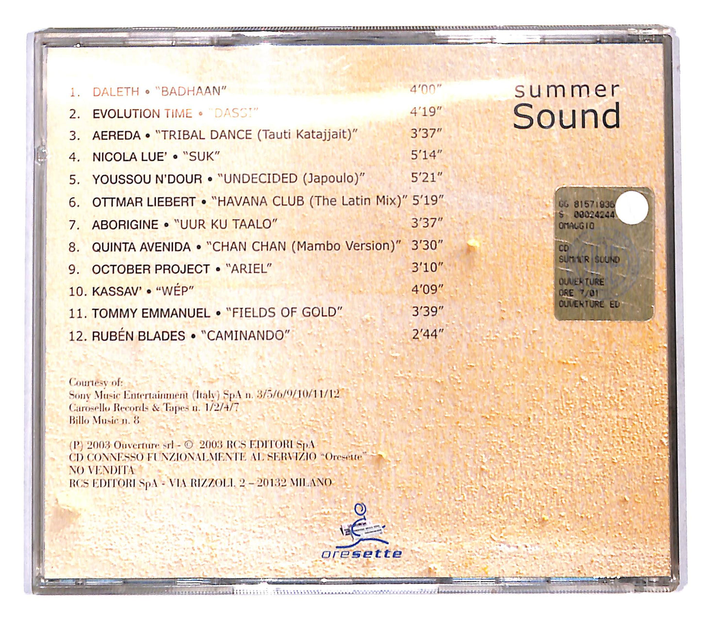 EBOND Various - Summer Sound CD CB061101