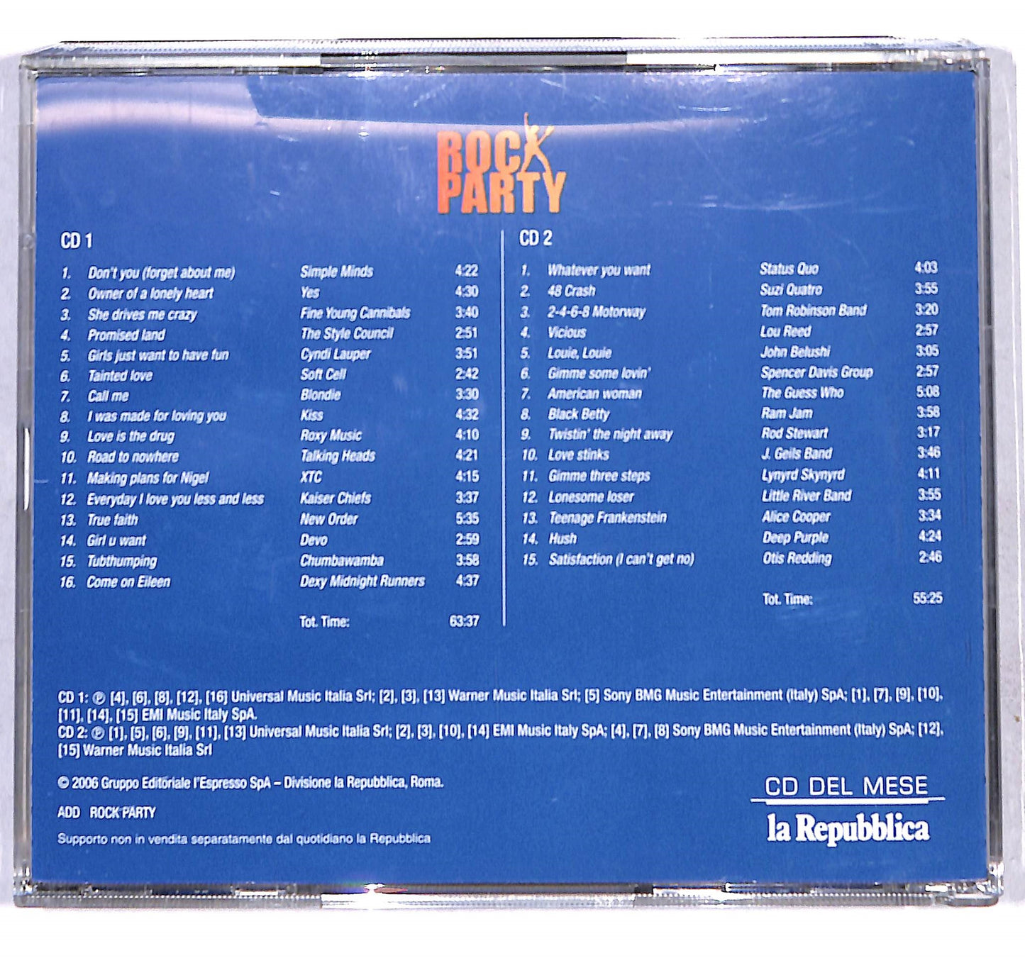 EBOND Various - Rock Party -Del Mese La Repubblica CD CB061104