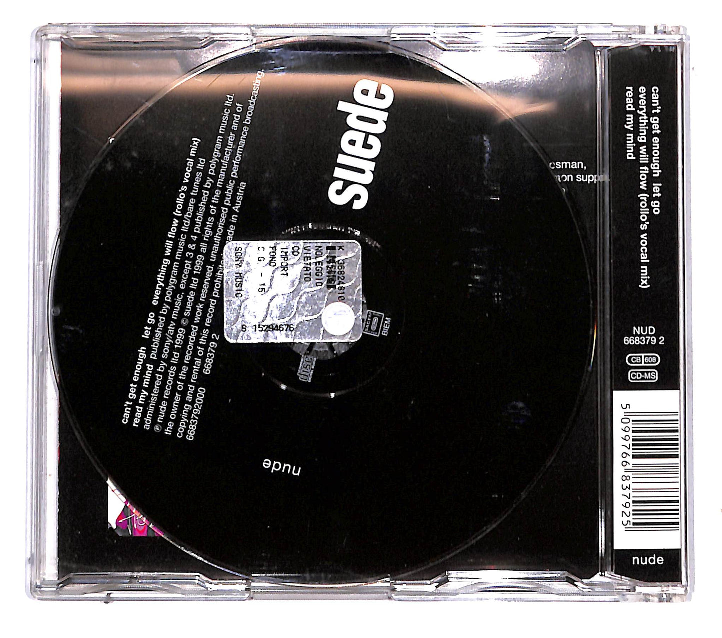 EBOND Suede - Can't Get Enough CD CB061309