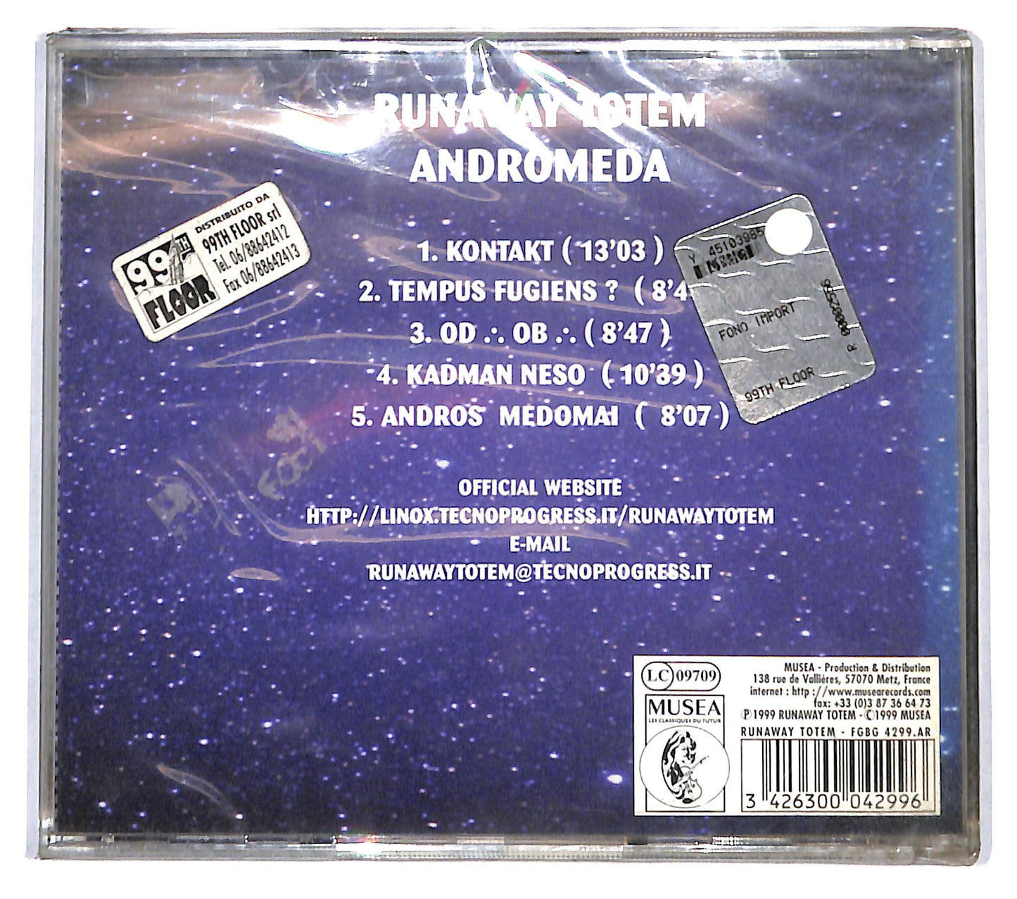 EBOND Runaway Totem - Andromeda CD CB061352