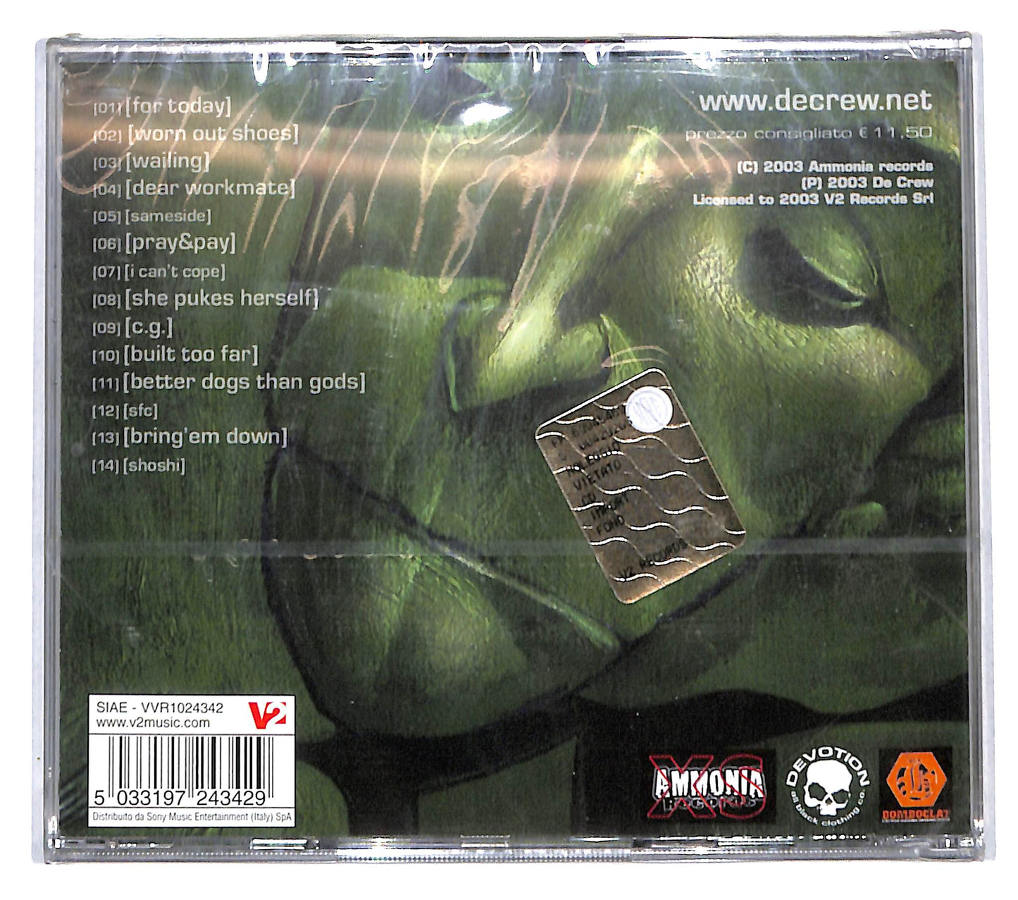 EBOND decrew - Green As I Wish CD CB061356
