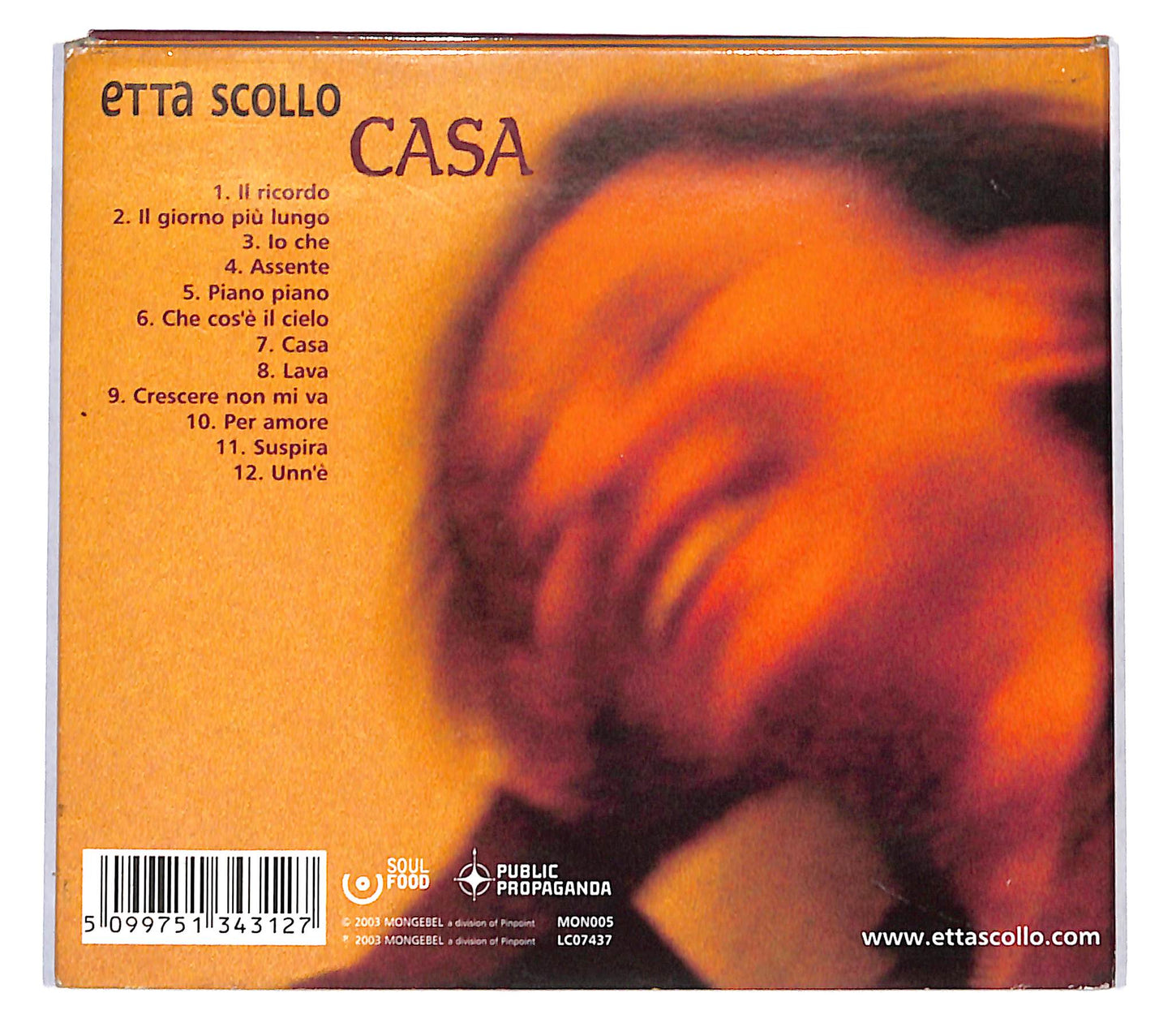 EBOND Etta Scollo - Casa DIGIPACK CD CB061358