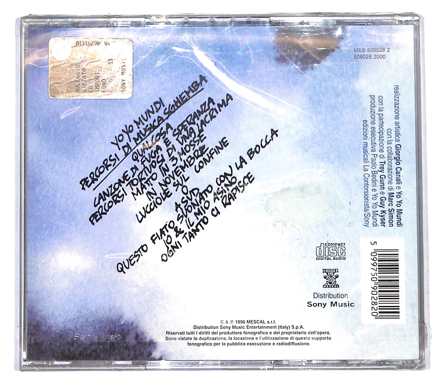 EBOND Yo Yo Mundi - Percorsi Di Musica Sghemba CD CB061819