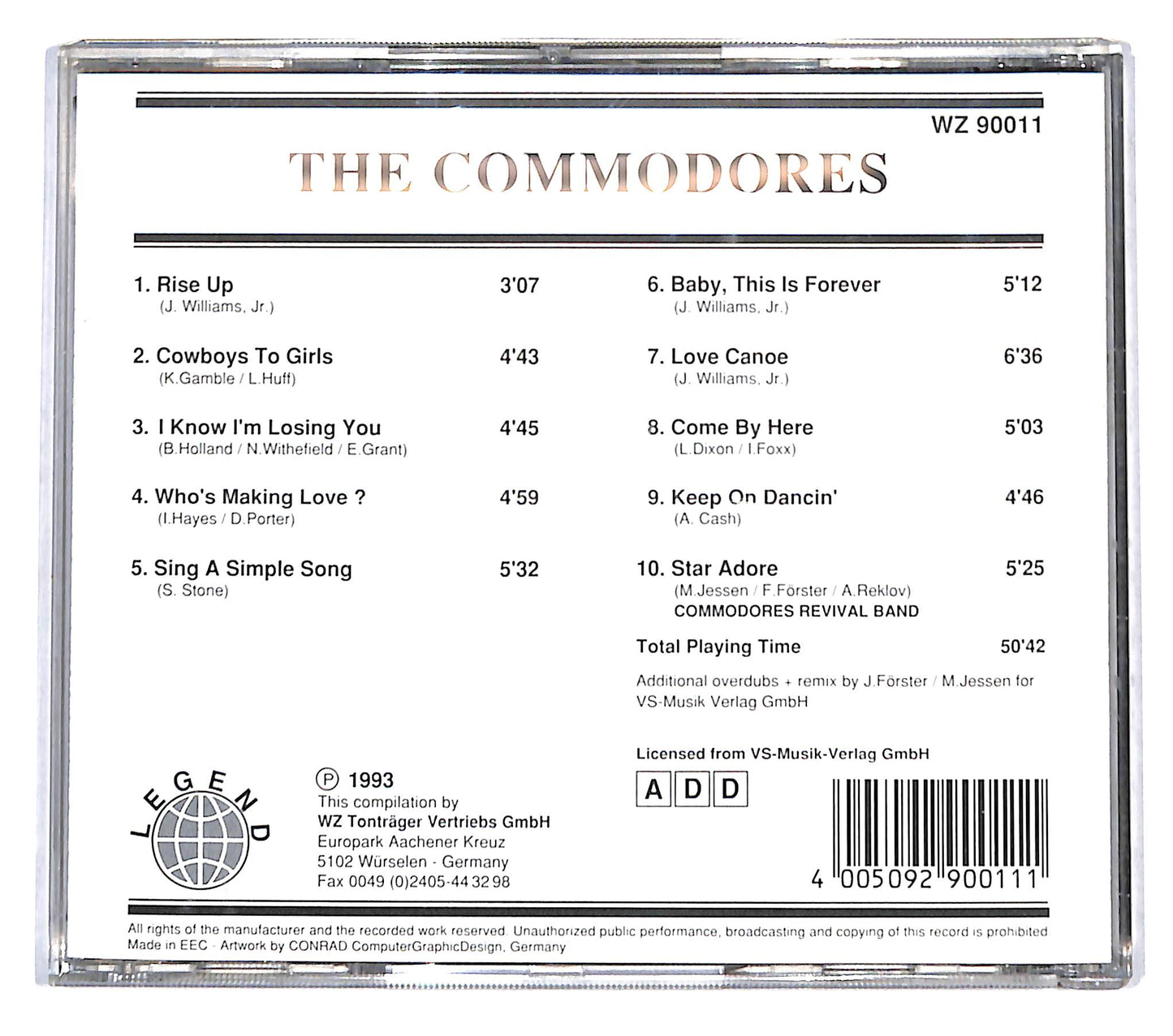 EBOND The Commodores -The Commodores CD CB061839