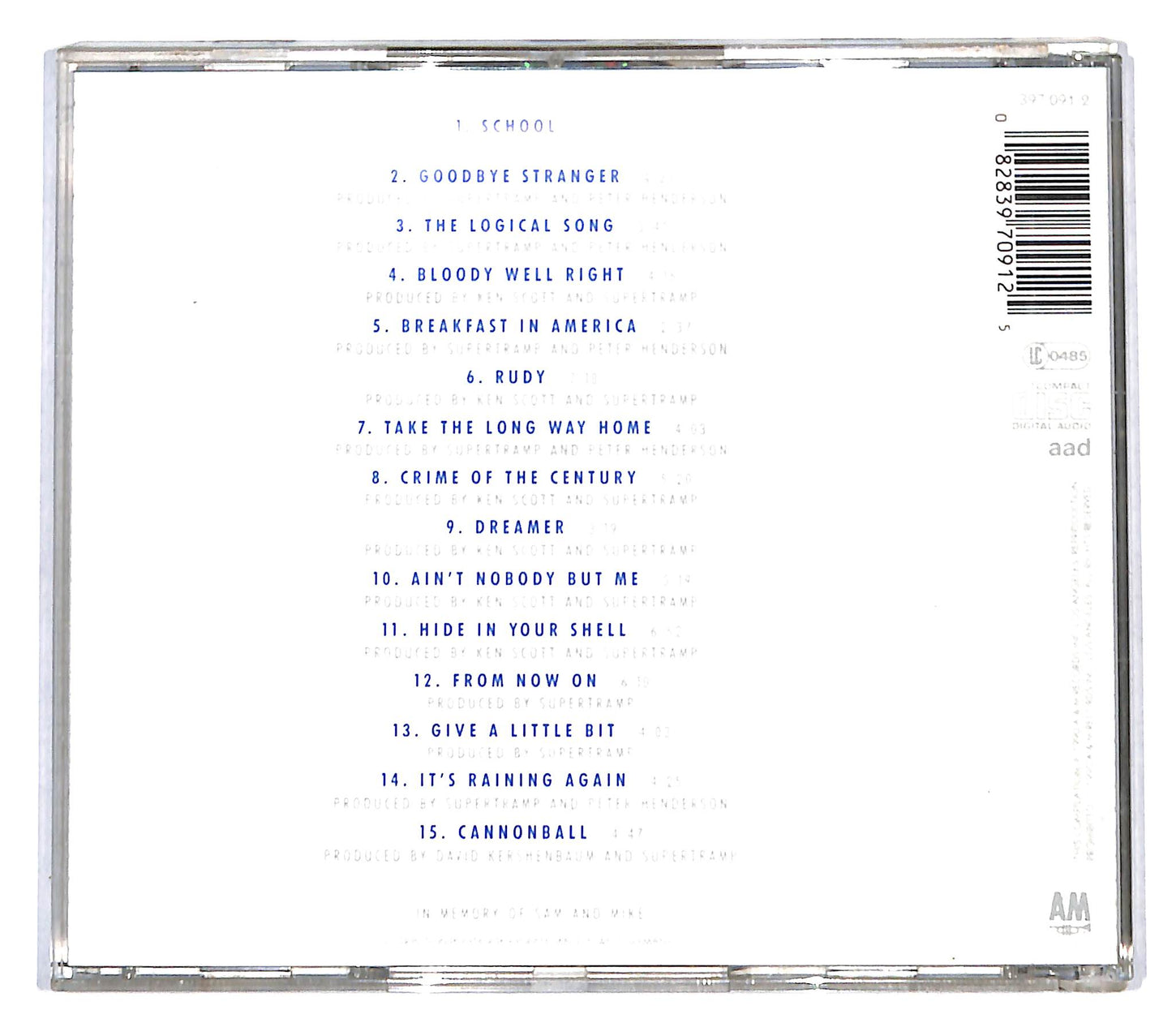 EBOND The Very Best Of Supertramp CD CB061841