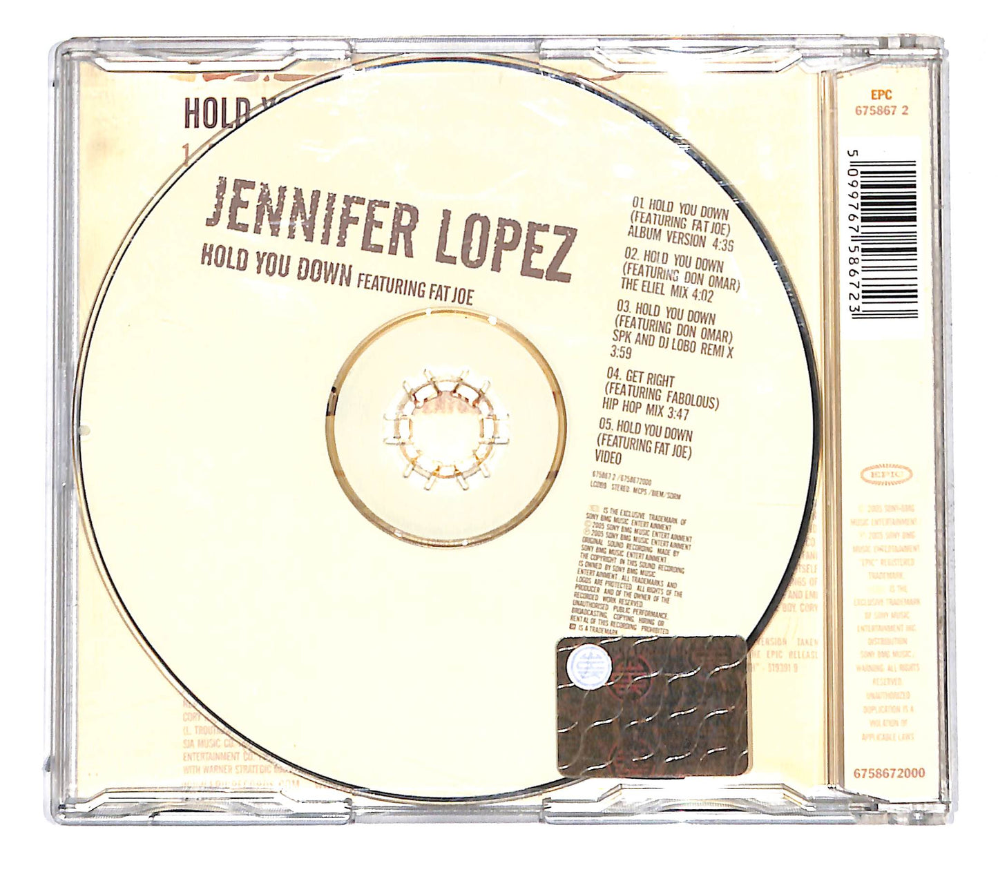 EBOND Jennifer Lopez Featuring Fat Joe - Hold You Down CD CB062306