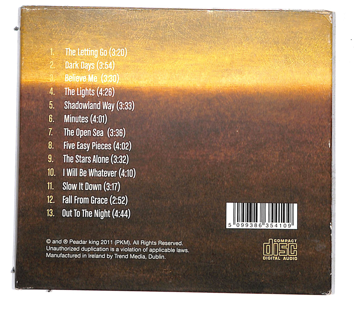 EBOND Peadar King - The Shadowlands DIGIPACK CD CB062329