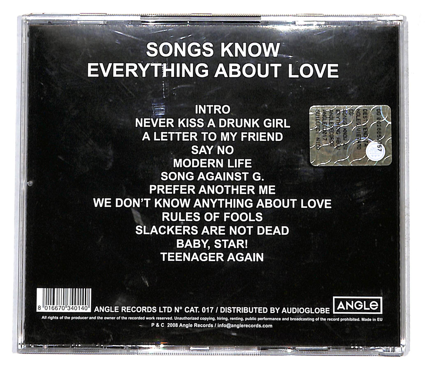 EBOND The Pink Rays - Songs Know Everything About Love CD CB062343
