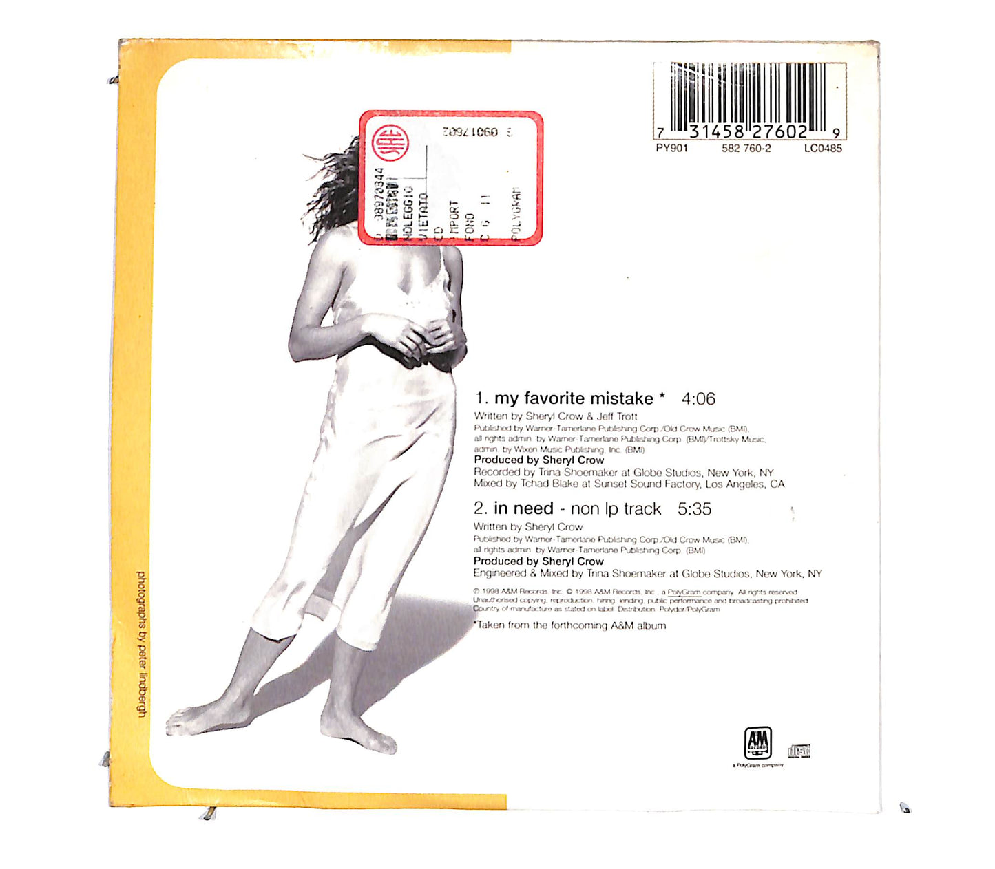 EBOND Sheryl Crow - My Favorite Mistake CD CB062355