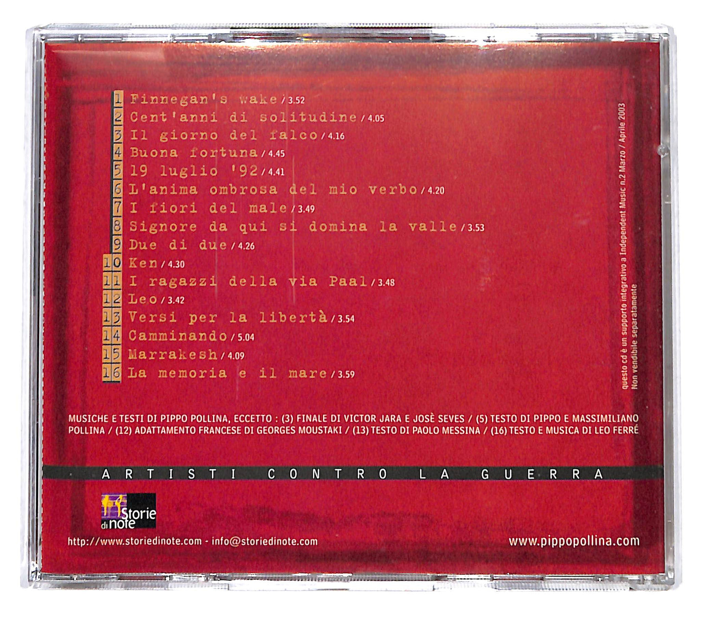 EBOND Pippo Pollina - Camminando CD CB062363