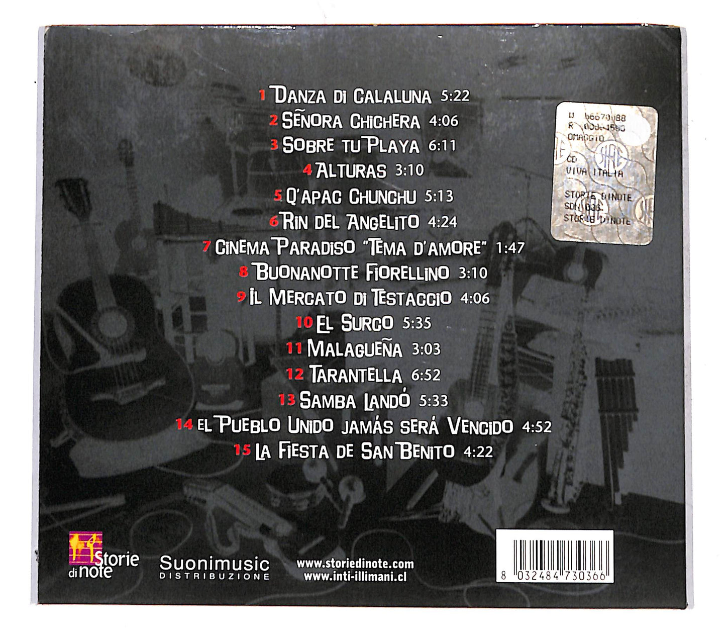 EBOND Inti-Illimani - Viva Italia - 30 Anos En Vivo CD CB062501