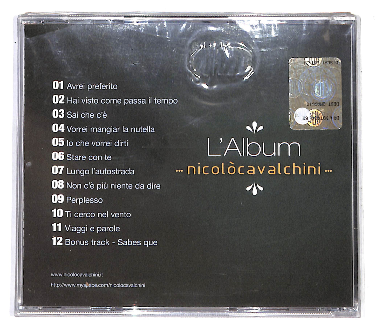 EBOND Nicolo valchini - l'album CD CB062569