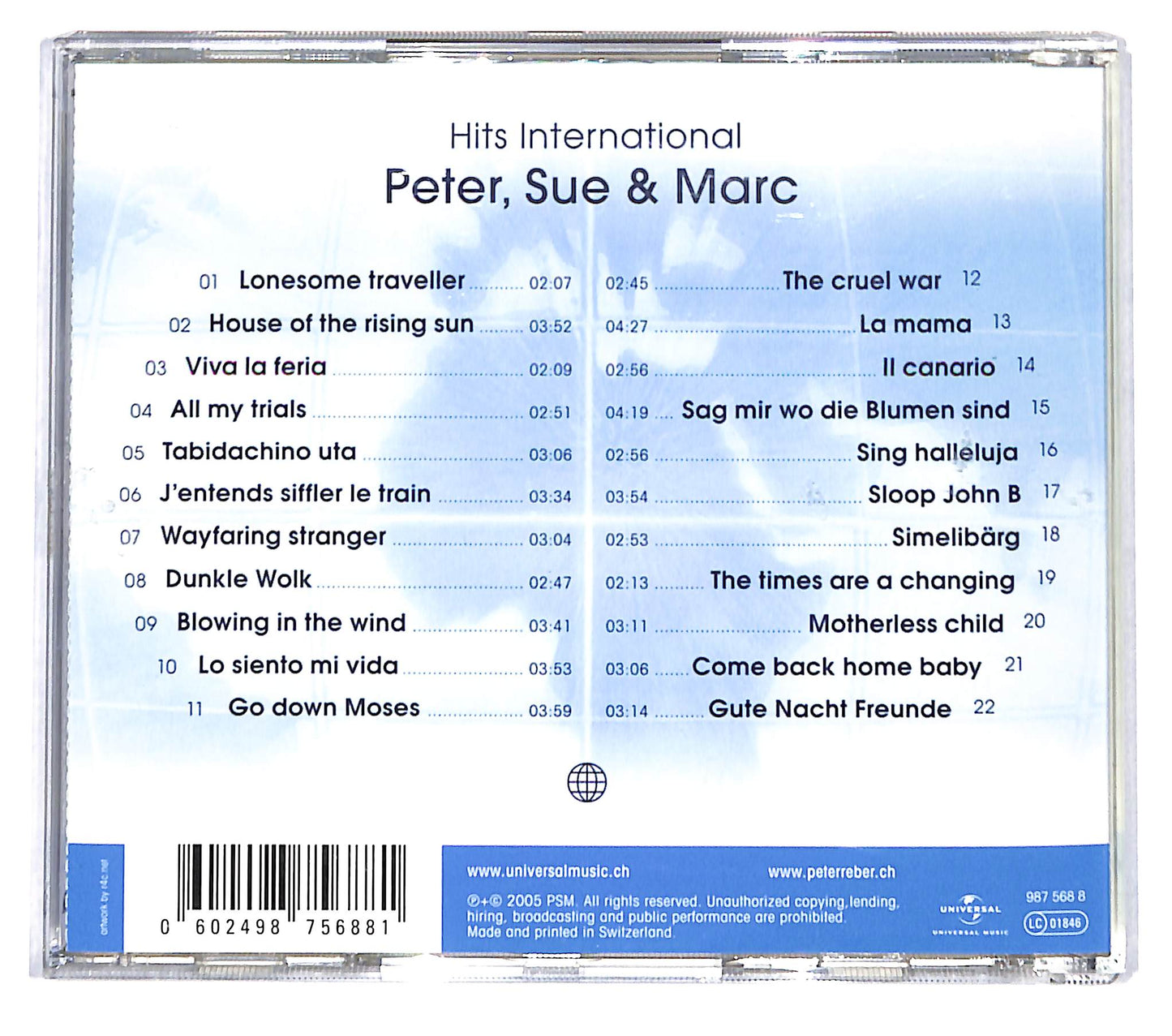 EBOND Peter, Sue & Marc - Hits International CD CB068457