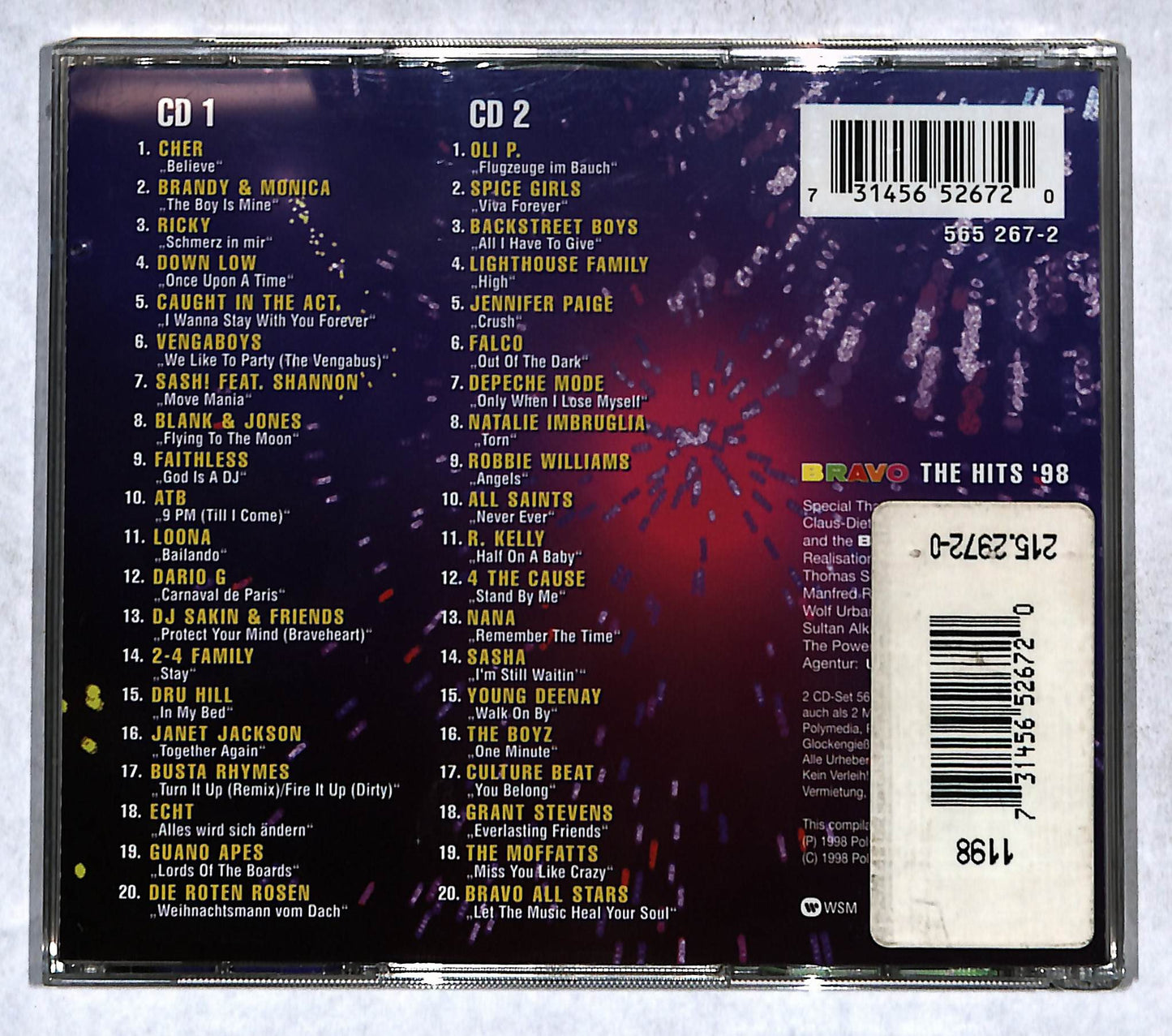 EBOND Various - Bravo: The Hits '98 CD CB068734