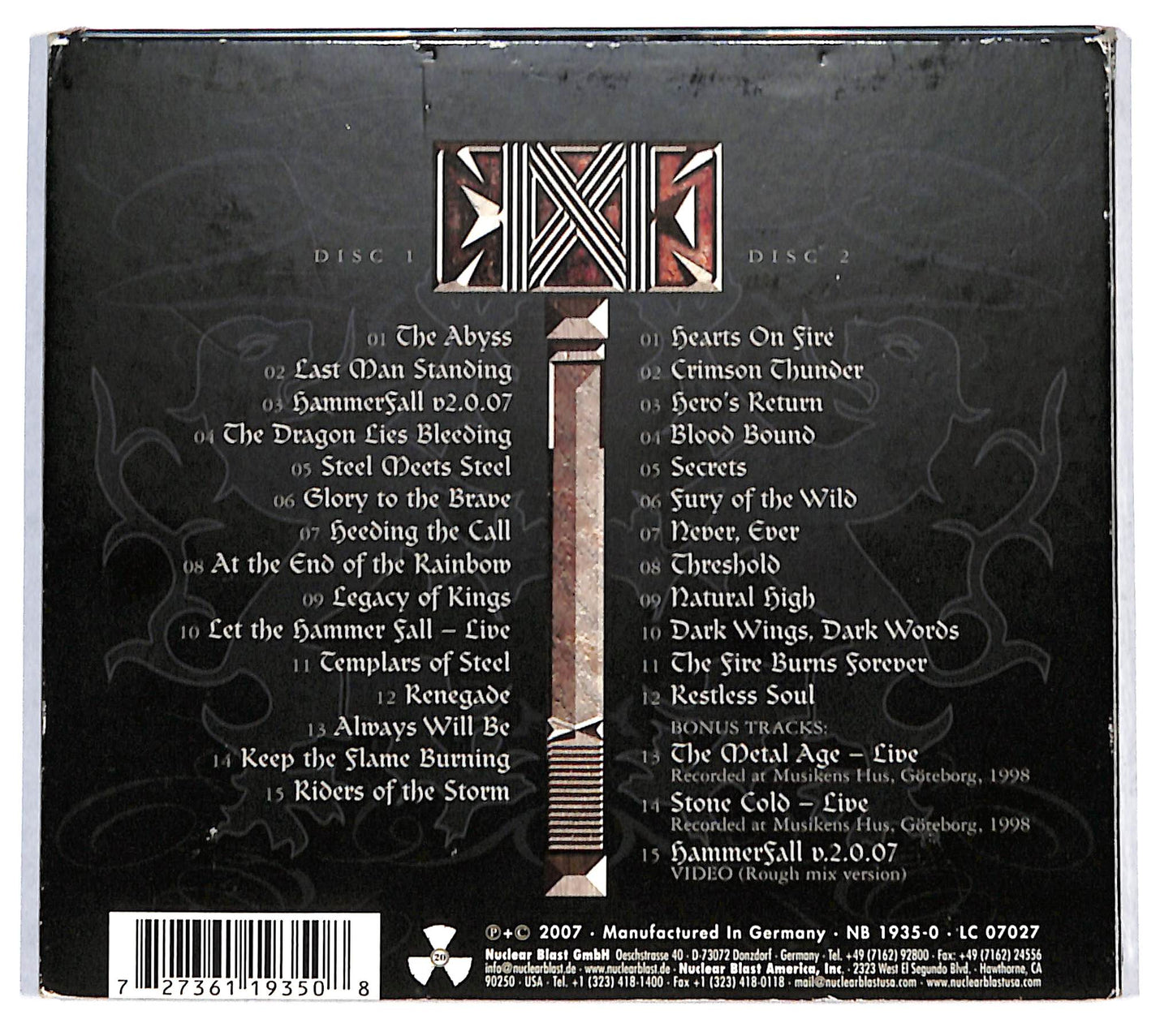 EBOND HammerFall - Steel Meets Steel - Ten Years Of Glory DIGIPACK CD CB069602
