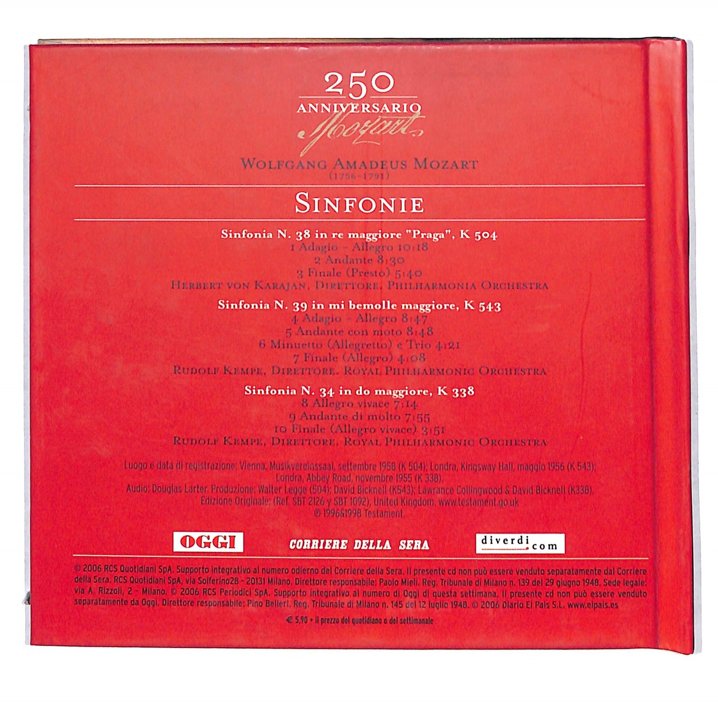 EBOND W. A. Mozart - Sinfonie (II) CD CB069662