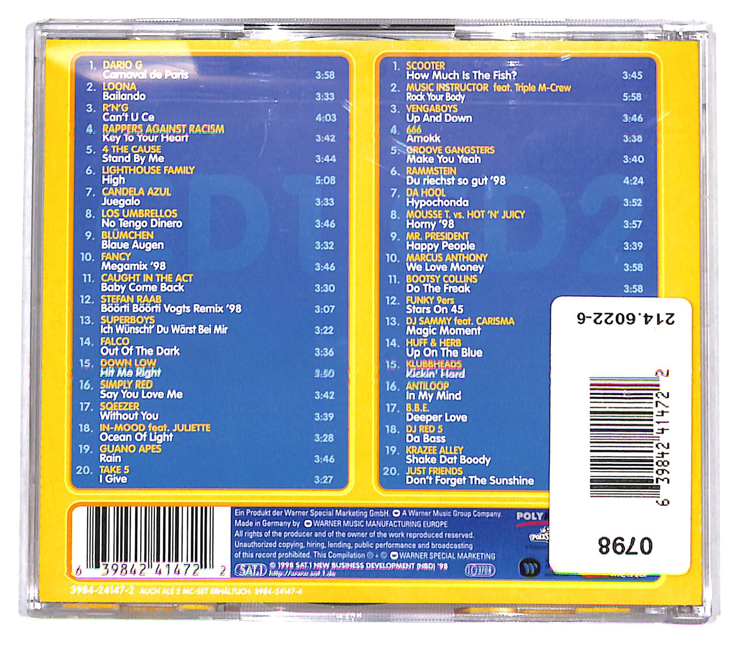 EBOND Various - Mega Hits 98 Die Zweite CD CB070827