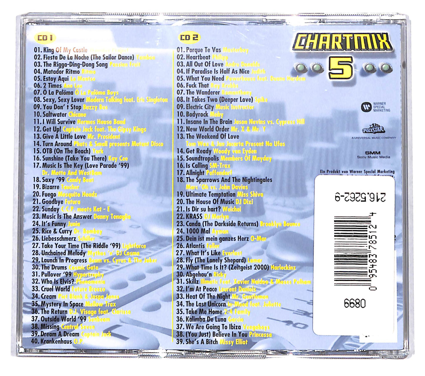 EBOND Various - Chartmix 5 CD CB070831