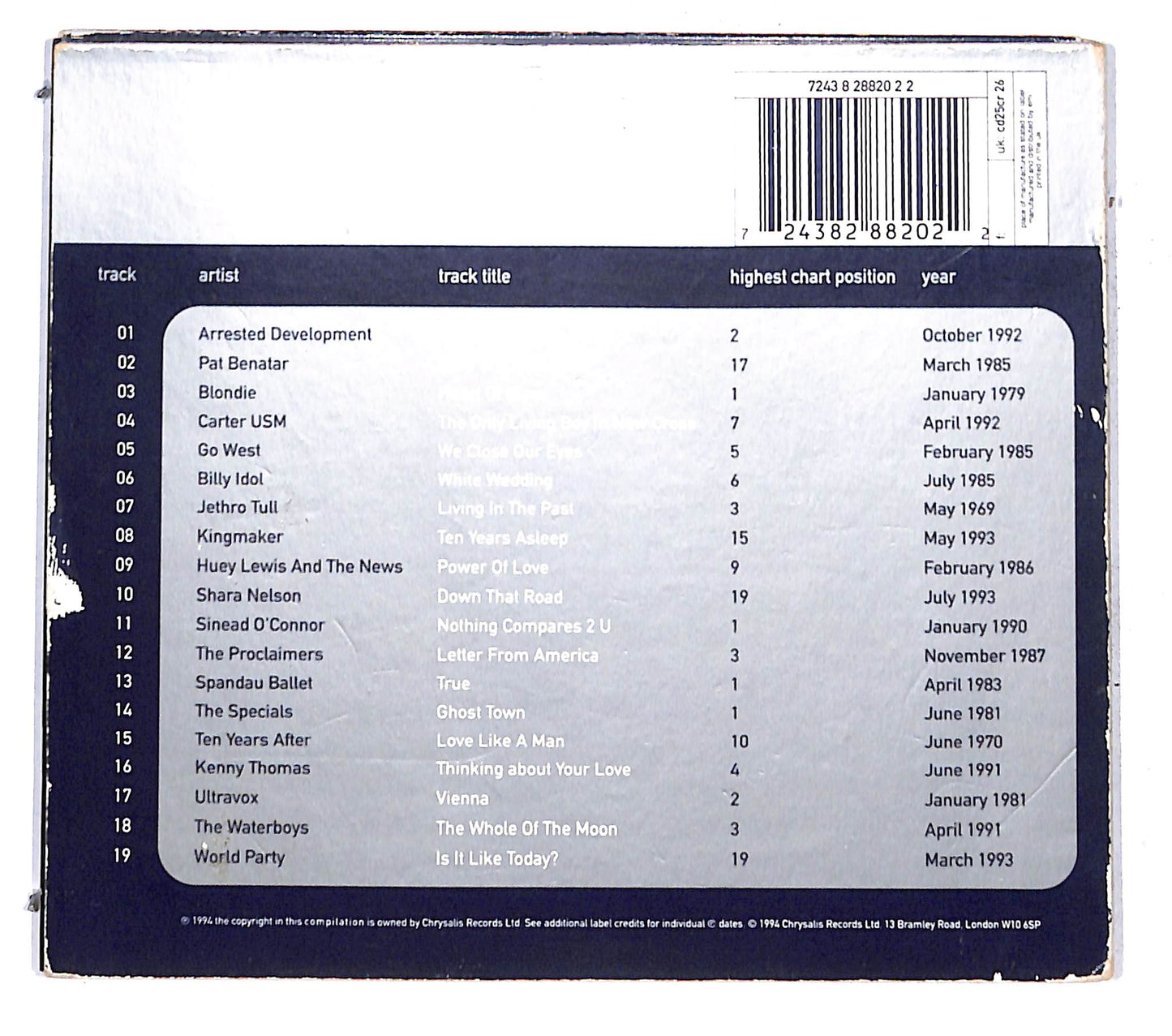 EBOND Various - Chrysalis 25 (Edited Highlights) DIGIPACK CD CB071525