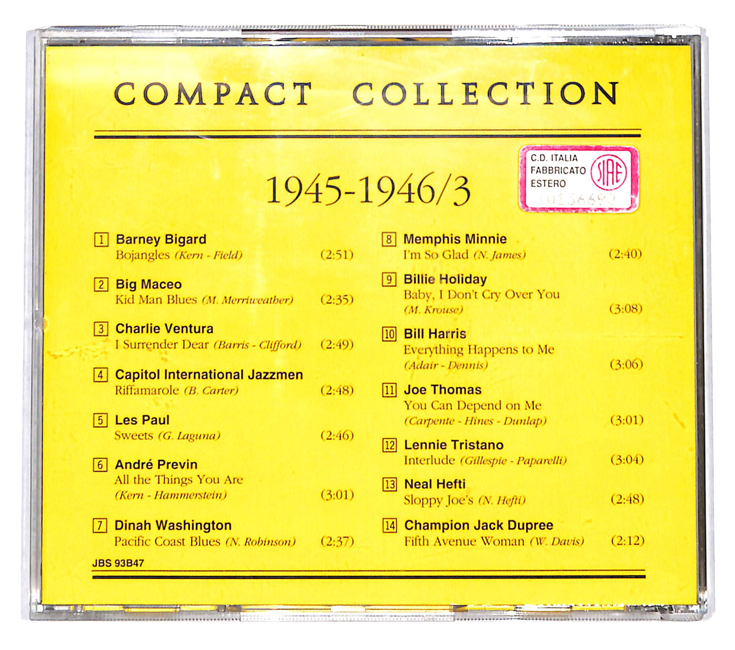 EBOND Various - 1945-1946/3 I Grandi Successi CD CB073810