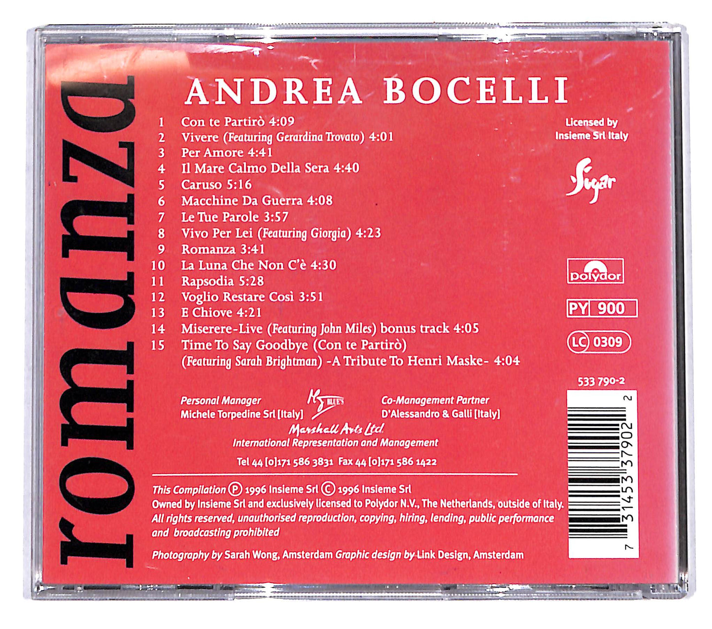 EBOND Andrea Bocelli - Romanza CD CB073823