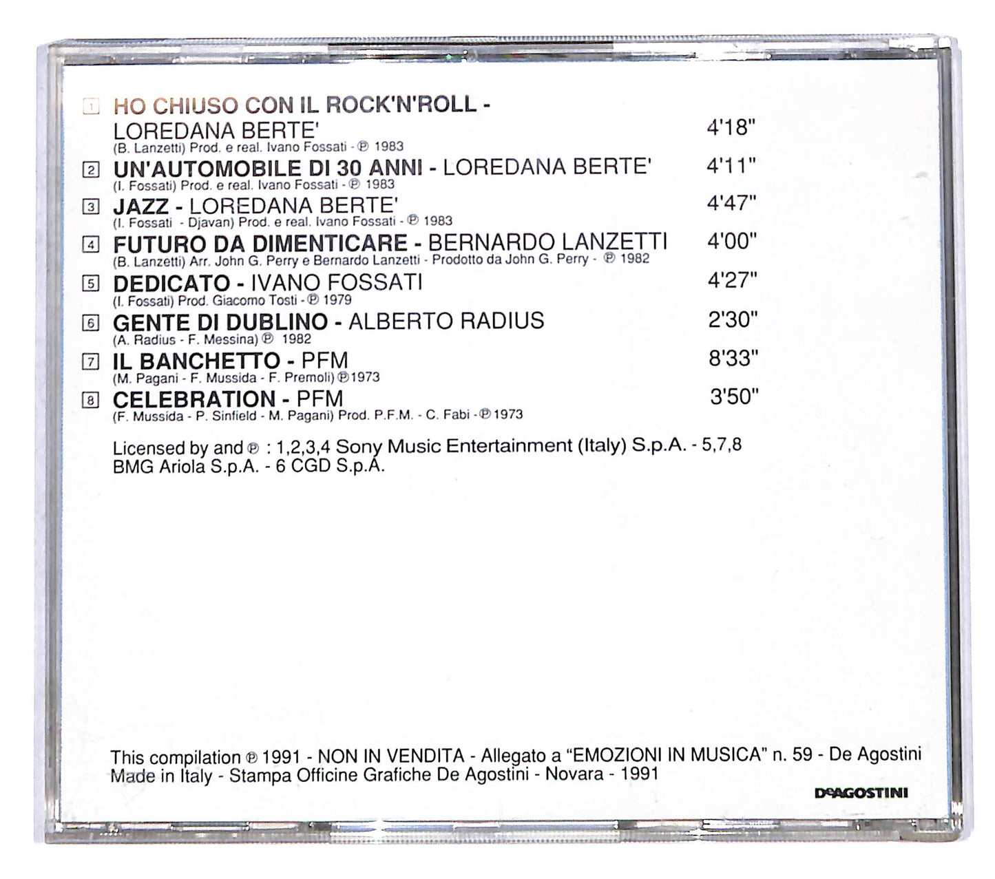 EBOND Various - Con Un Rock... Alle Spalle CD CB073827
