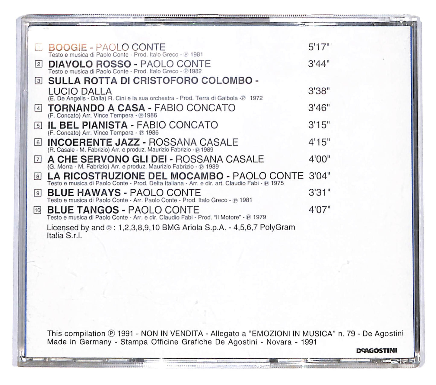 EBOND Various - Un Boogie Un Jazz E Un Tango CD CB073828