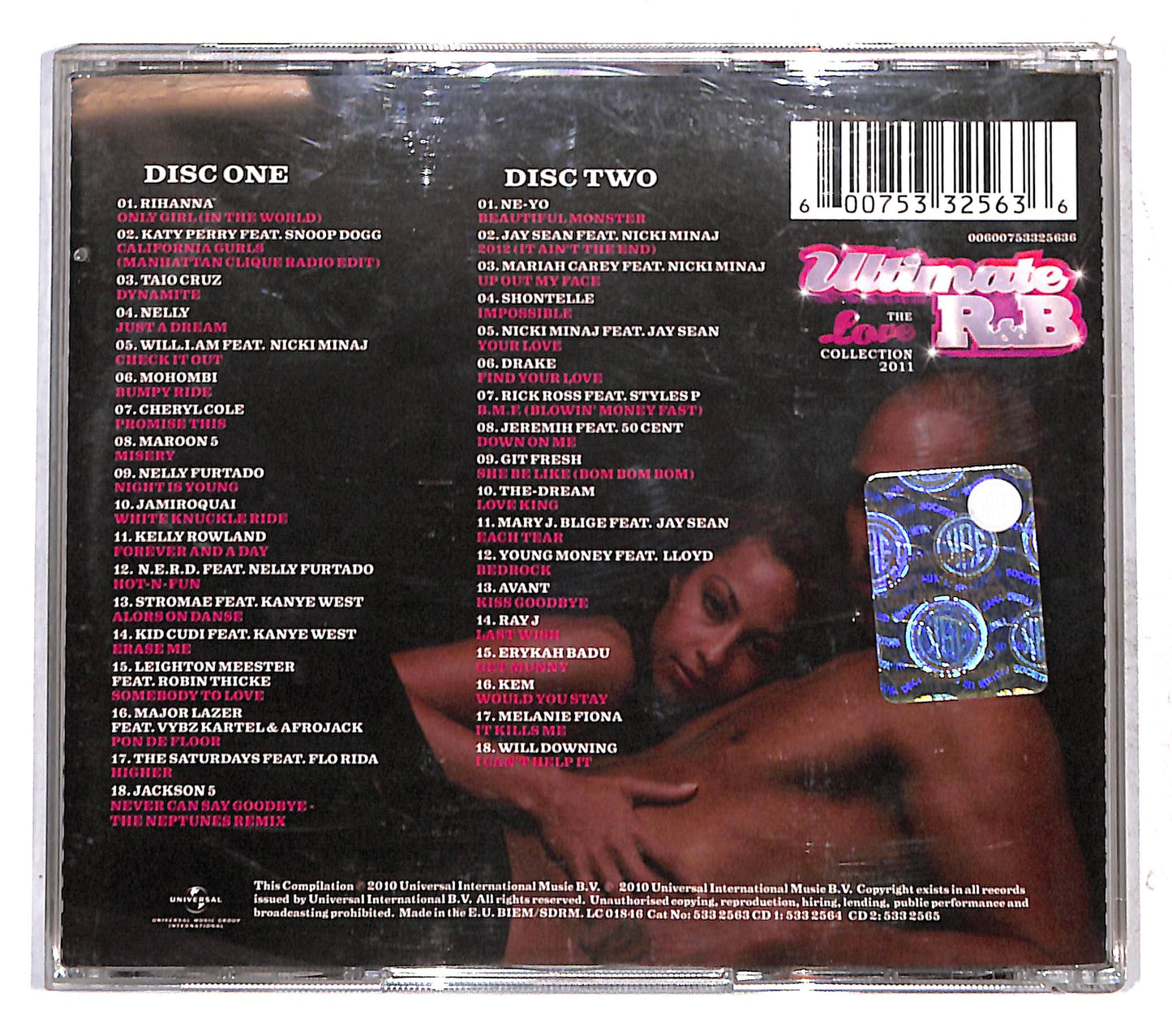 EBOND Various - Ultimate R&B: The Love Collection 2011 CD CB074937