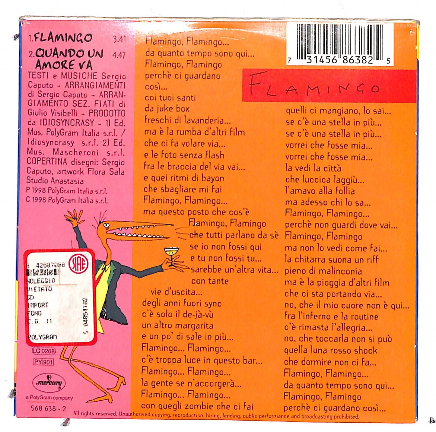 EBOND Sergio Caputo - Flamingo CD CB074939