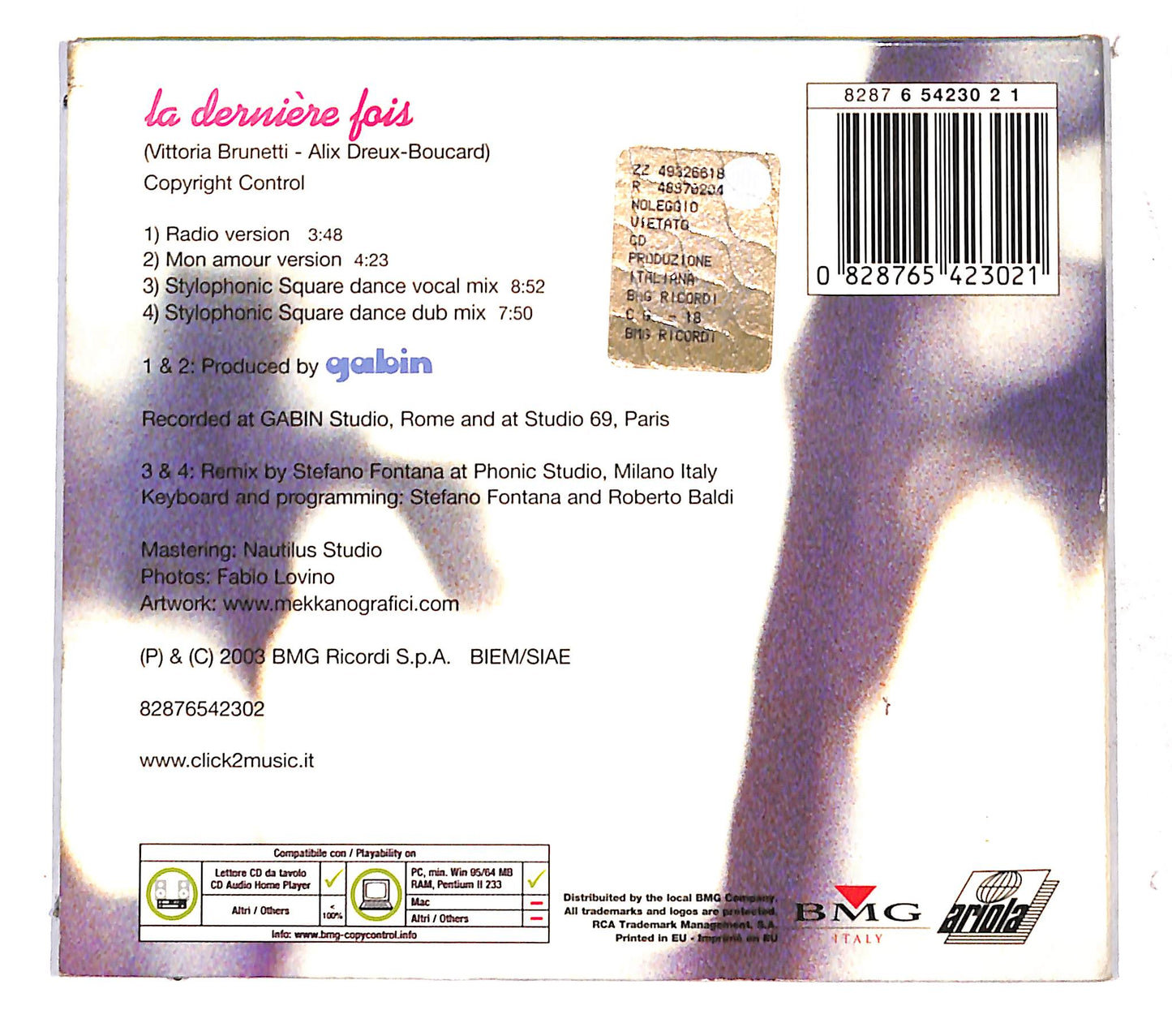 EBOND Vittoria - La Derniere Fois DIGIPACK CD CB074955