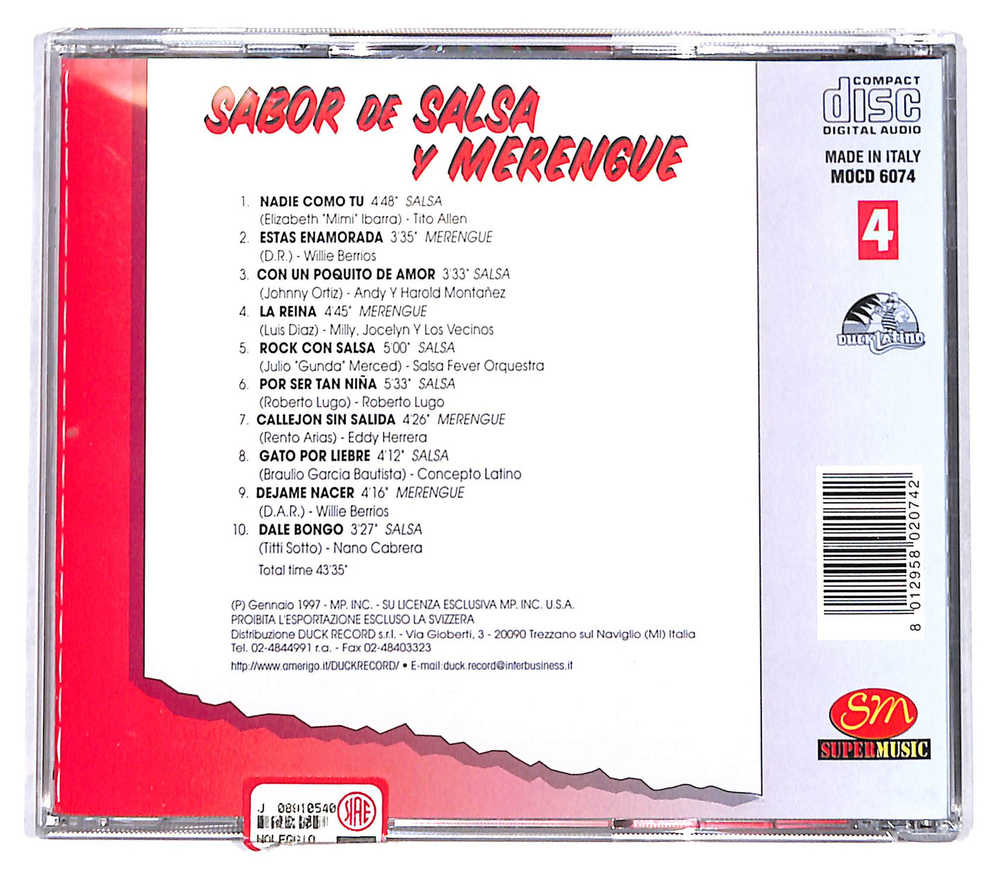 EBOND Various - Sabor De Salsa Y Merengue 4 CD CB094503