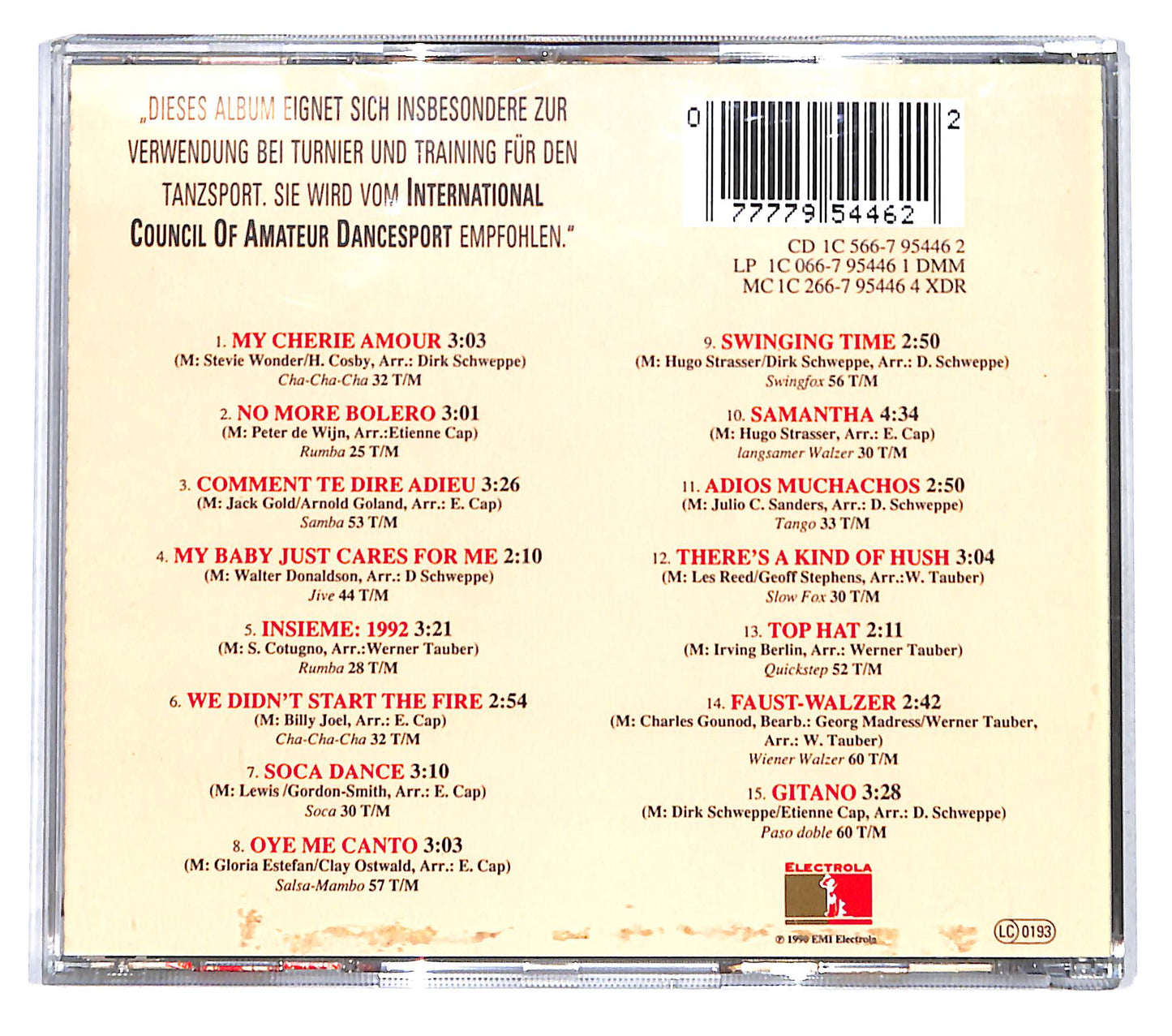 EBOND Hugo Strasser - Die Tanzplatte 1991 CD CB094519