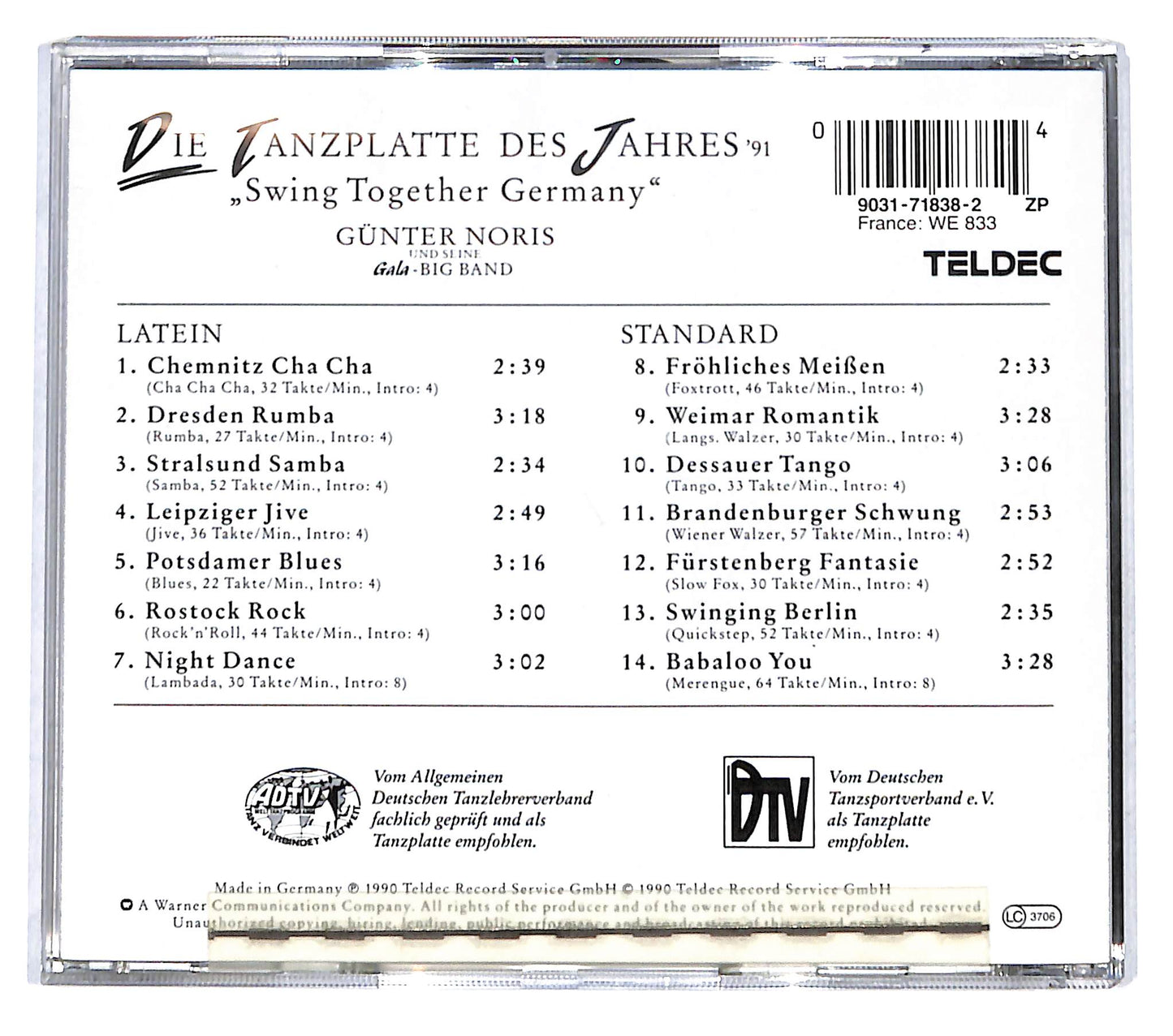 EBOND Gunter Noris - Die Tanzplatte Des Jahres '91 CD CB094520