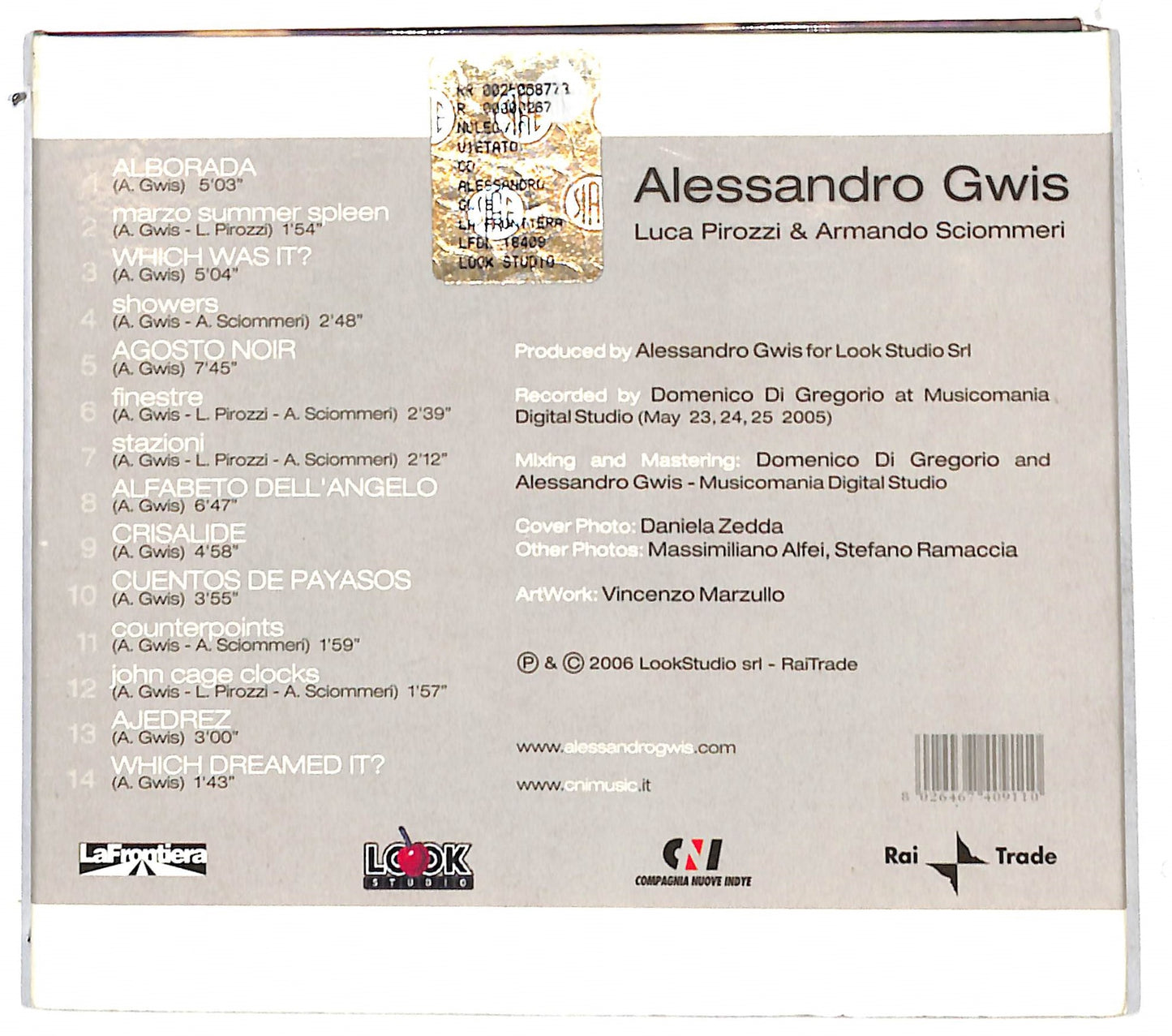 EBOND Alessandro Gwis - Alessandro Gwis CD CB109529